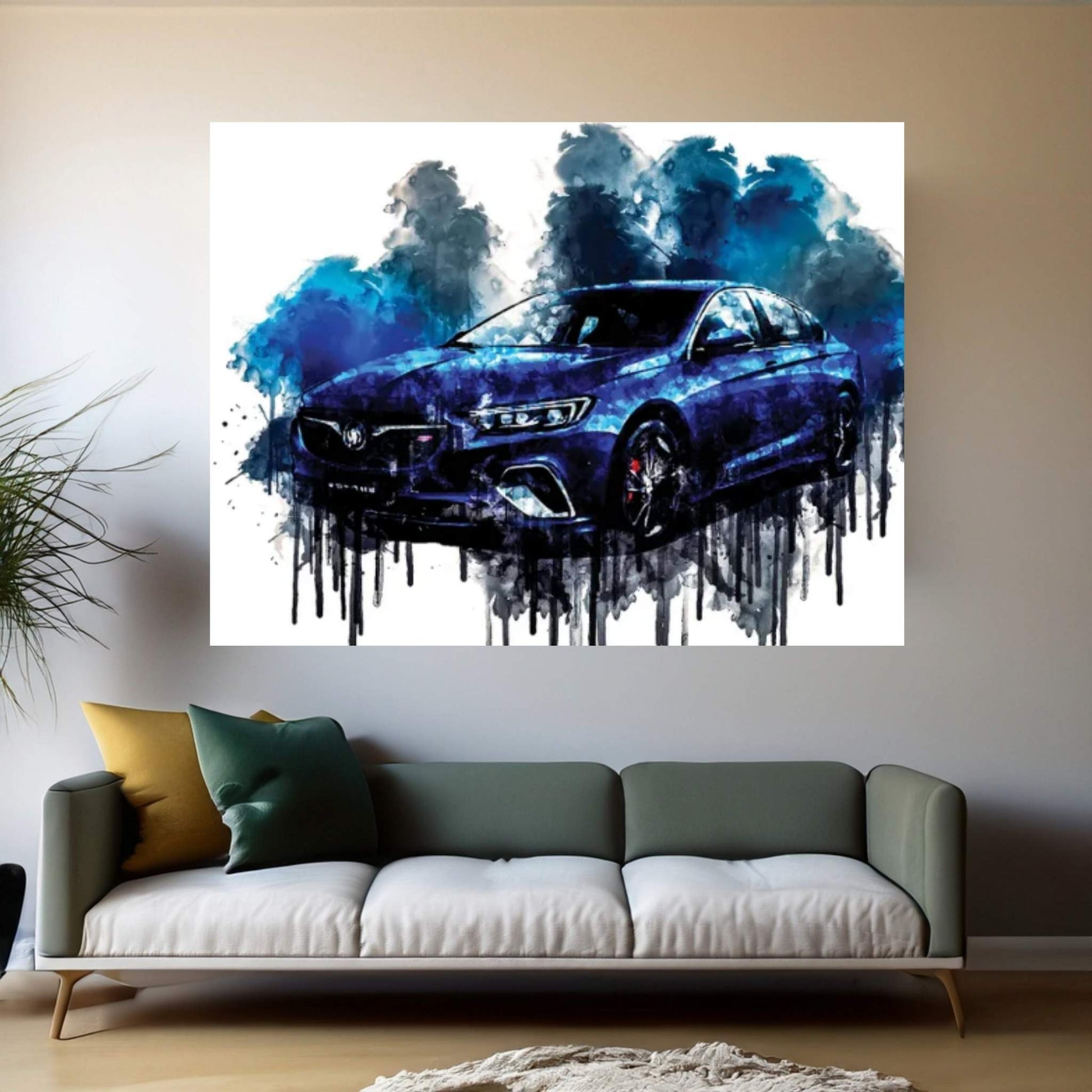 2018 Buick Regal GS Vehicle CDL Canvas Wall Art - Y Canvas