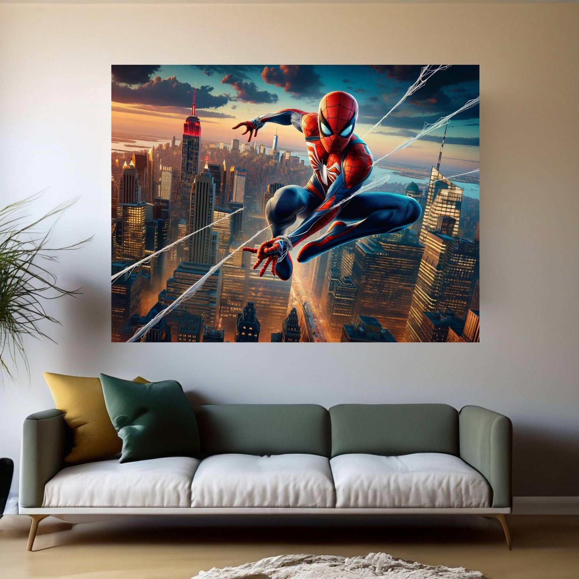 Spiderman Canvas Wall Art - Y Canvas