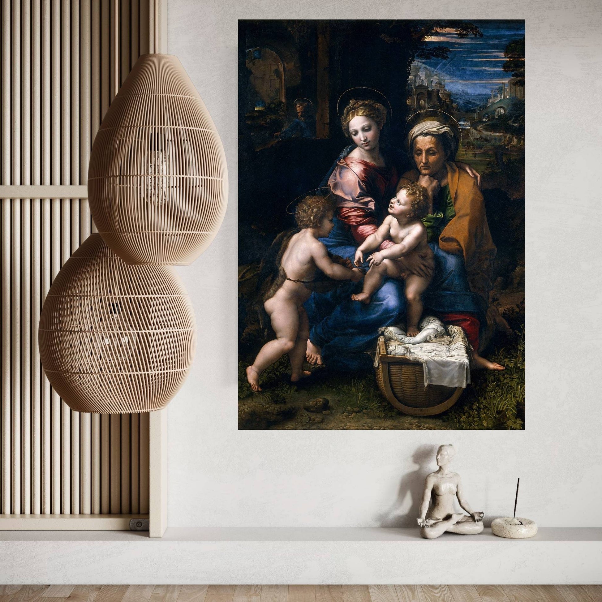 The Holy Family Canvas Wall Art - Y Canvas