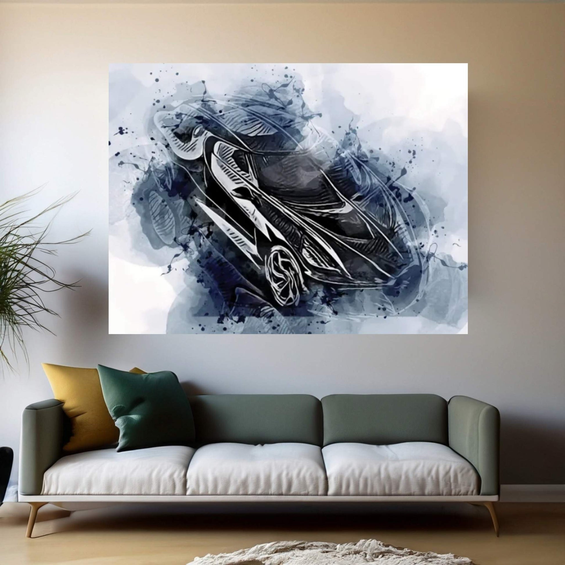 Bugatti La Voiture Noire Canvas Wall Art - Y Canvas