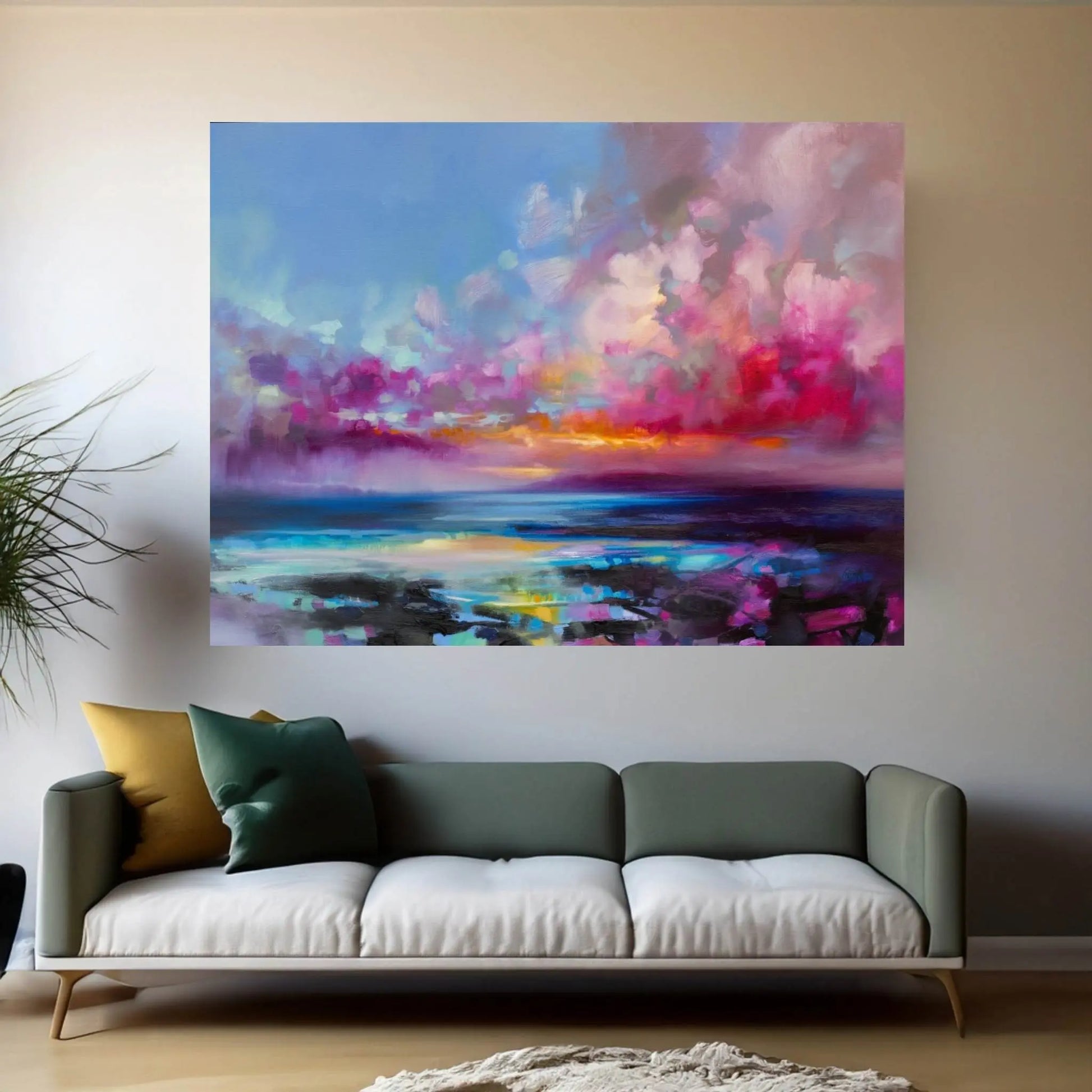 Arran Glow Canvas Wall Art - Y Canvas