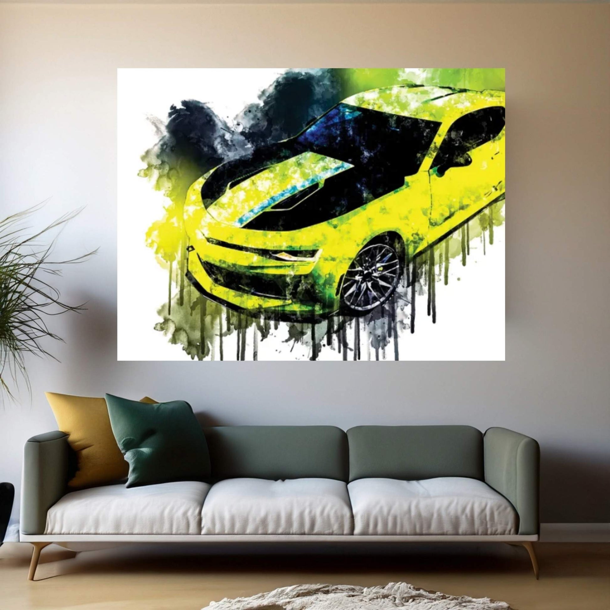 2017 Chevrolet Camaro Turbo AutoX Concept Canvas Wall Art - Y Canvas