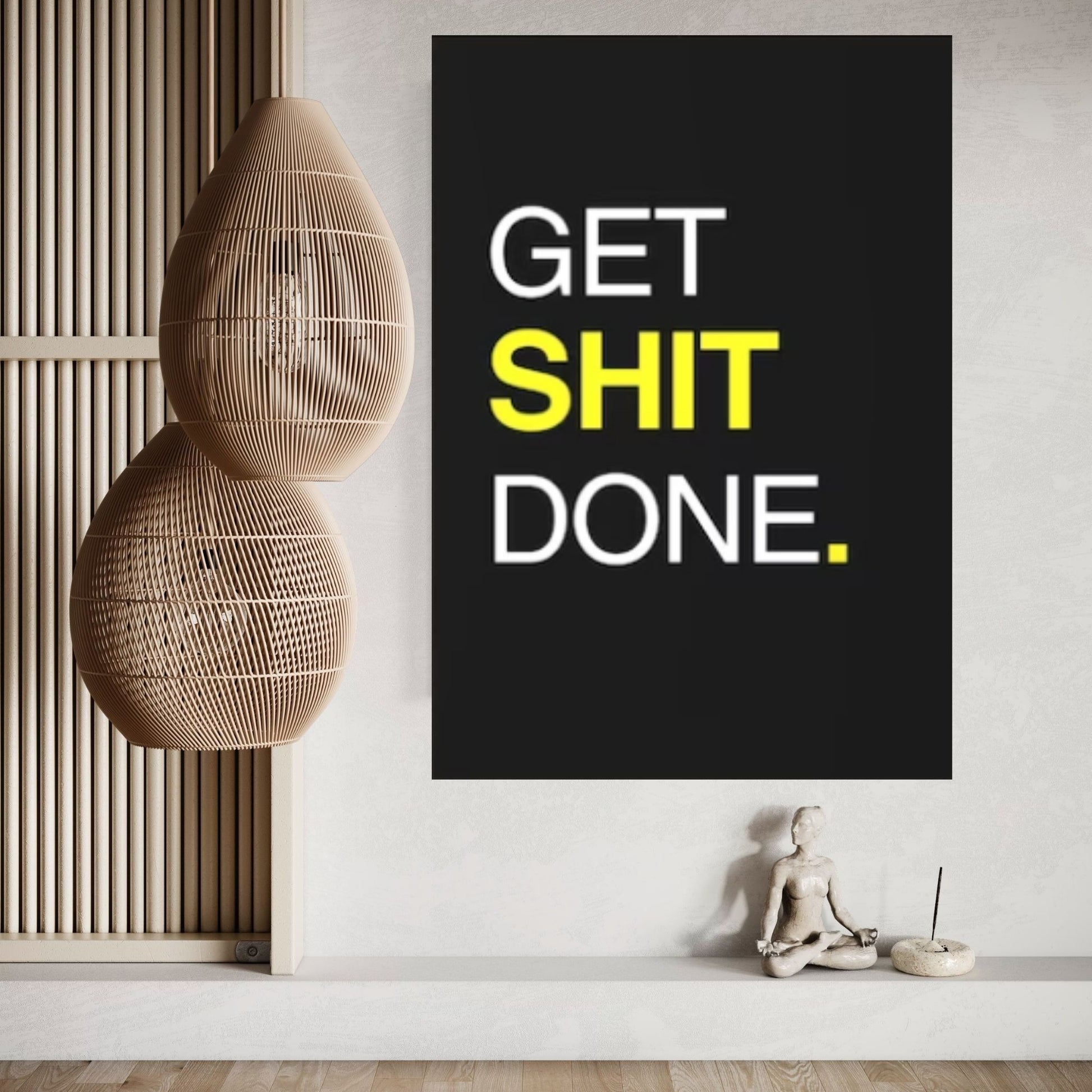 Motivational Phrases Poster Office Canvas Wall Art, Inspiring Words Wall Art, No Pain No Gain Prints - Y Canvas