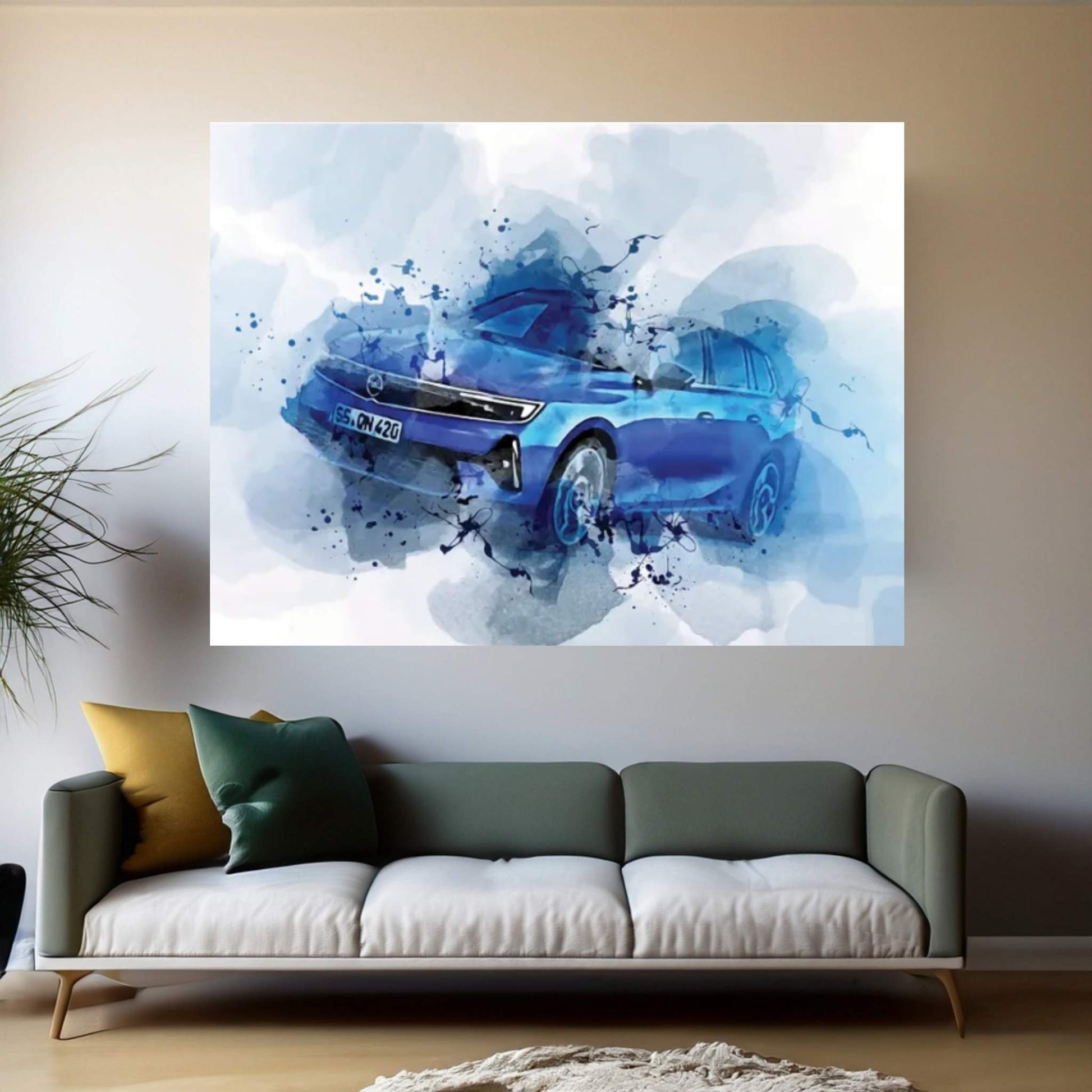 2022 Opel Astra Sports Tourer Exterior Canvas Wall Art - Y Canvas