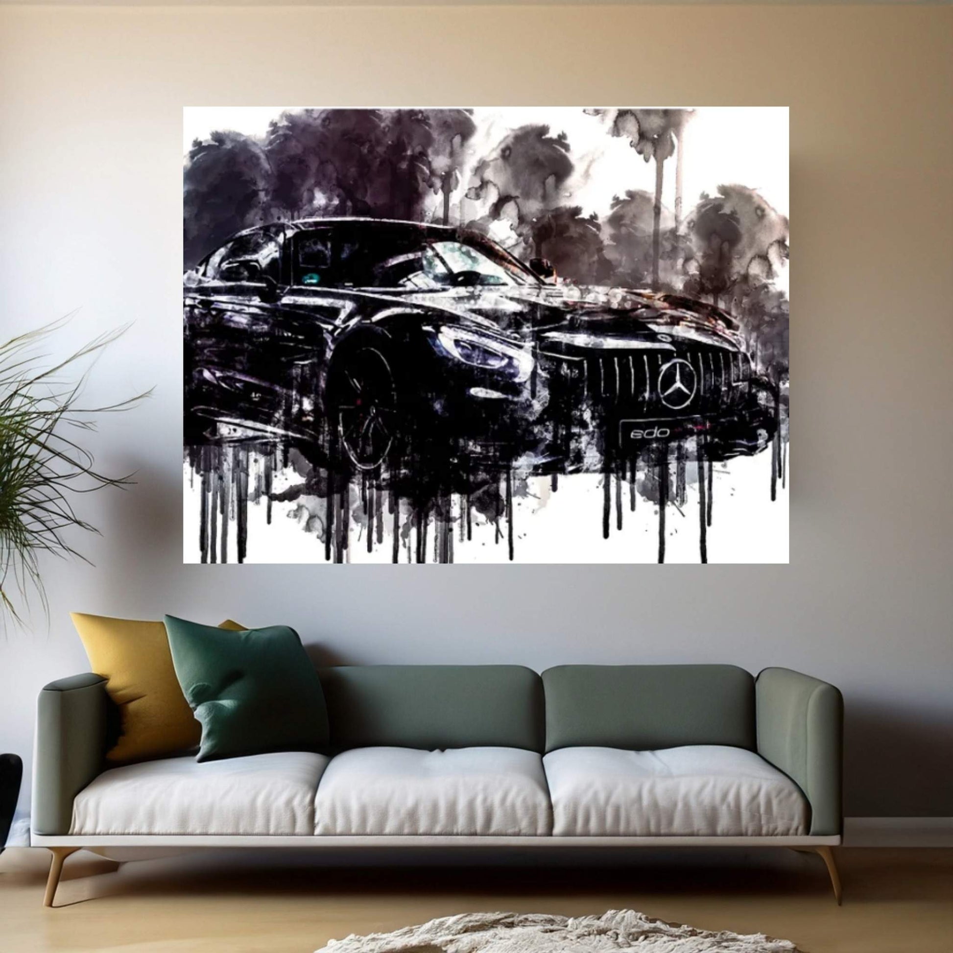 2018 Edo Competition Mercedes AMG GT R Canvas Wall Art - Y Canvas