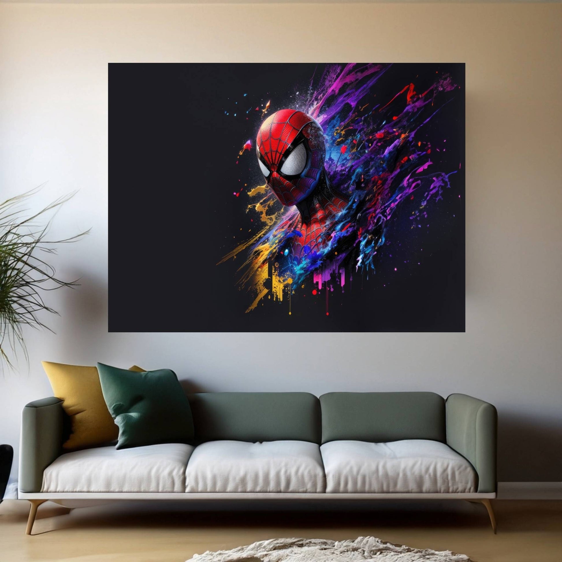 Spiderman Canvas Wall Art - Y Canvas