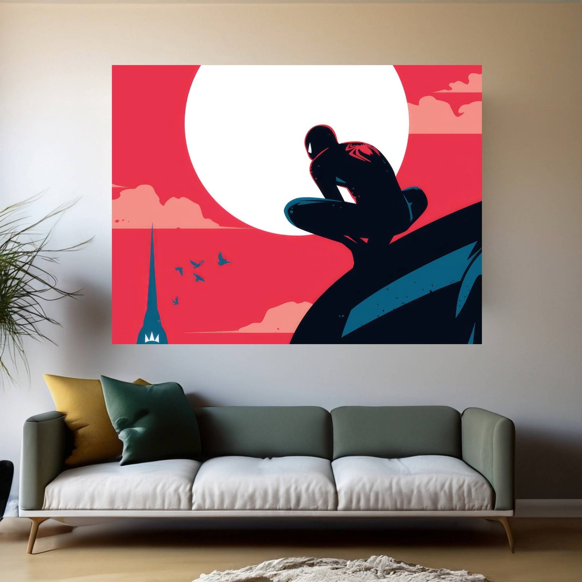 Spiderman Canvas Wall Art - Y Canvas