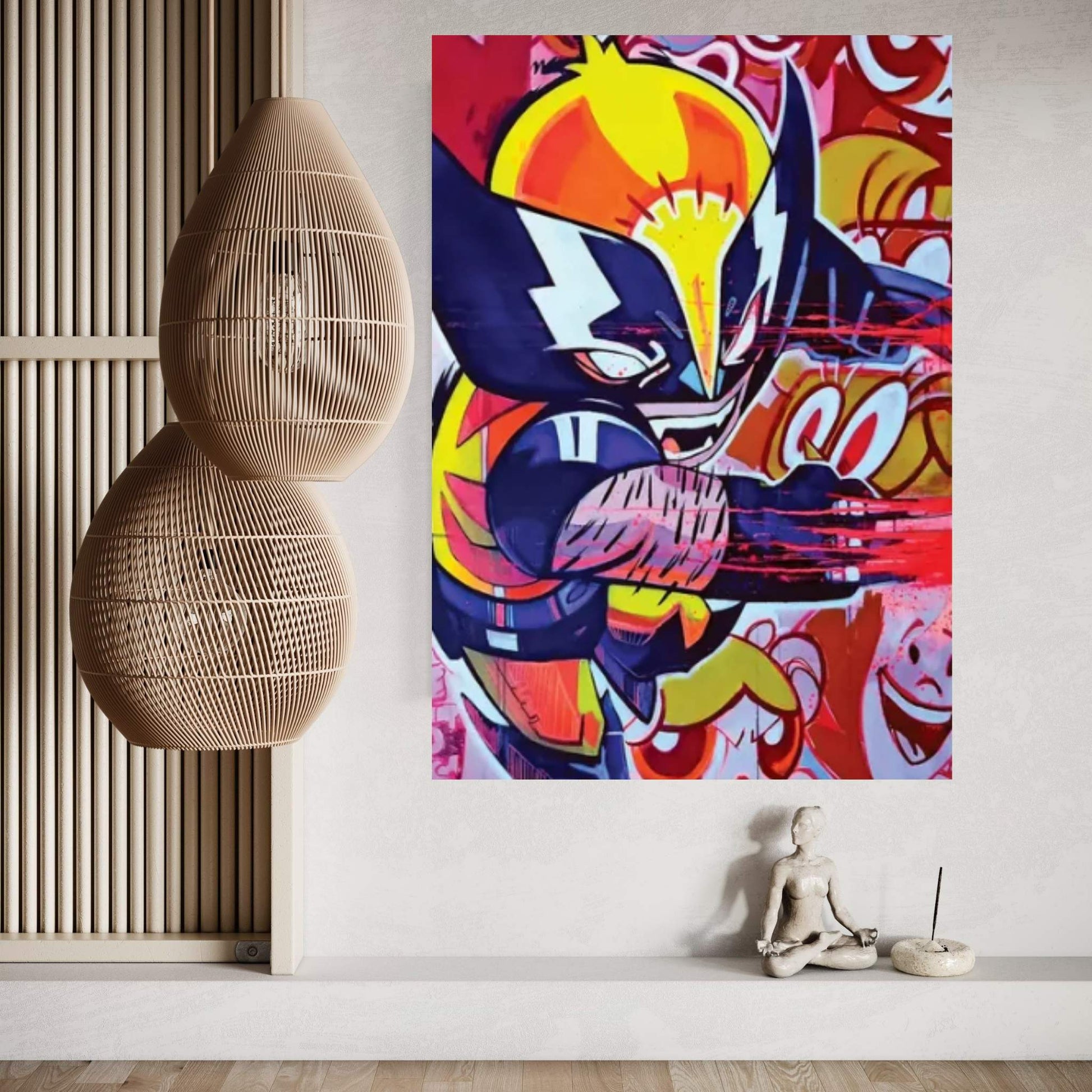 Wolverine Slashed Canvas Wall Art - Y Canvas