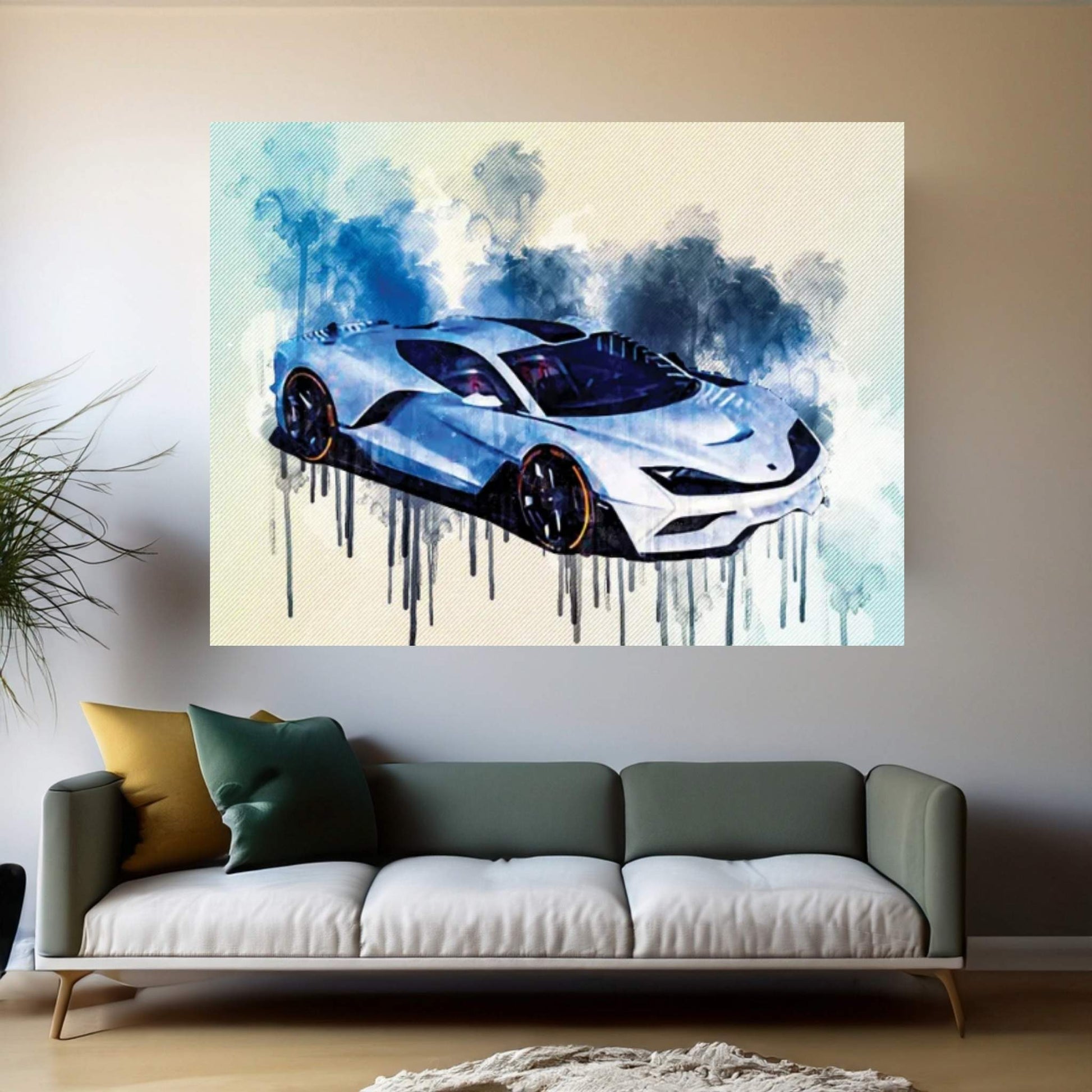 2019 Aria FXE Hypercar Canvas Wall Art - Y Canvas