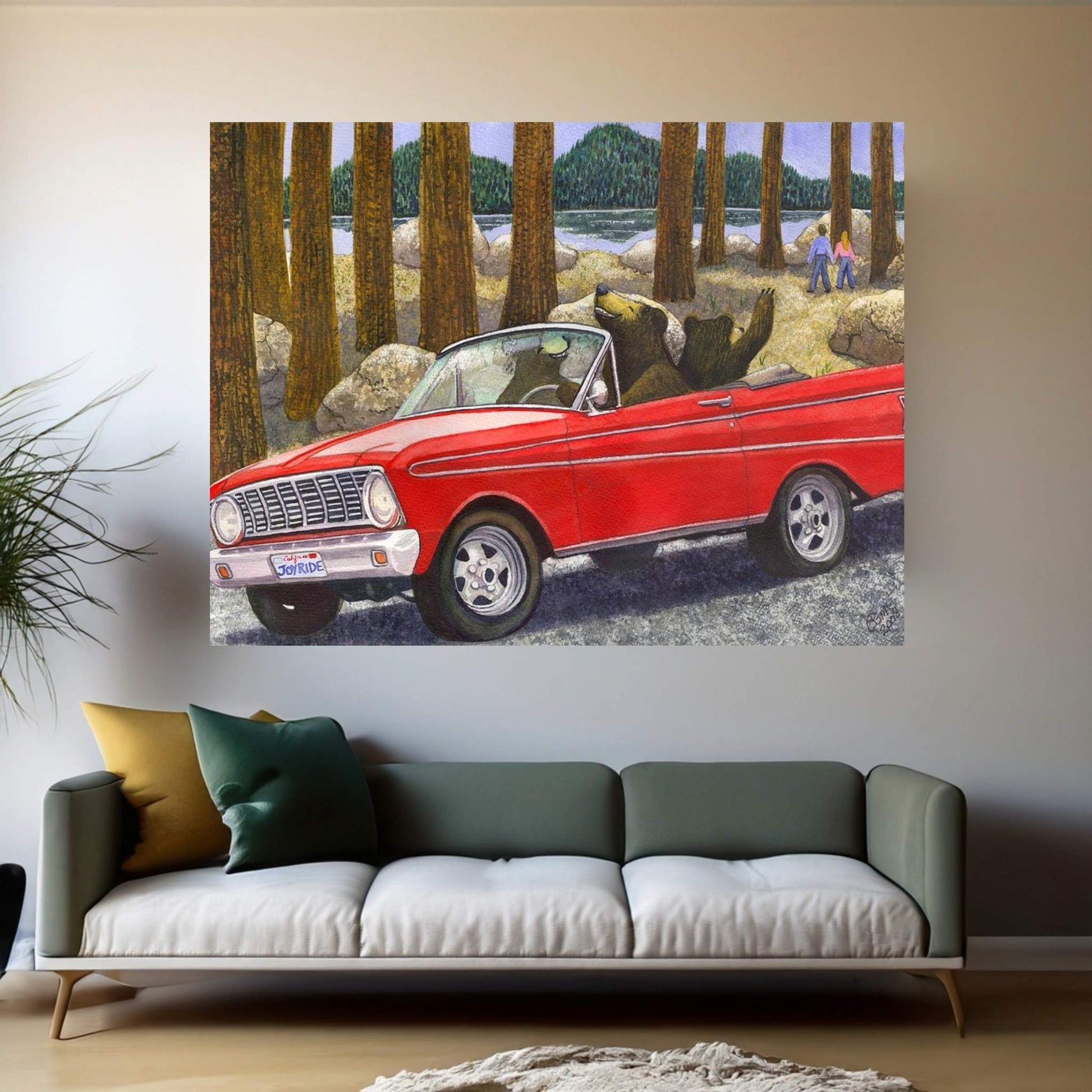 Joy Ride Canvas Wall Art - Y Canvas