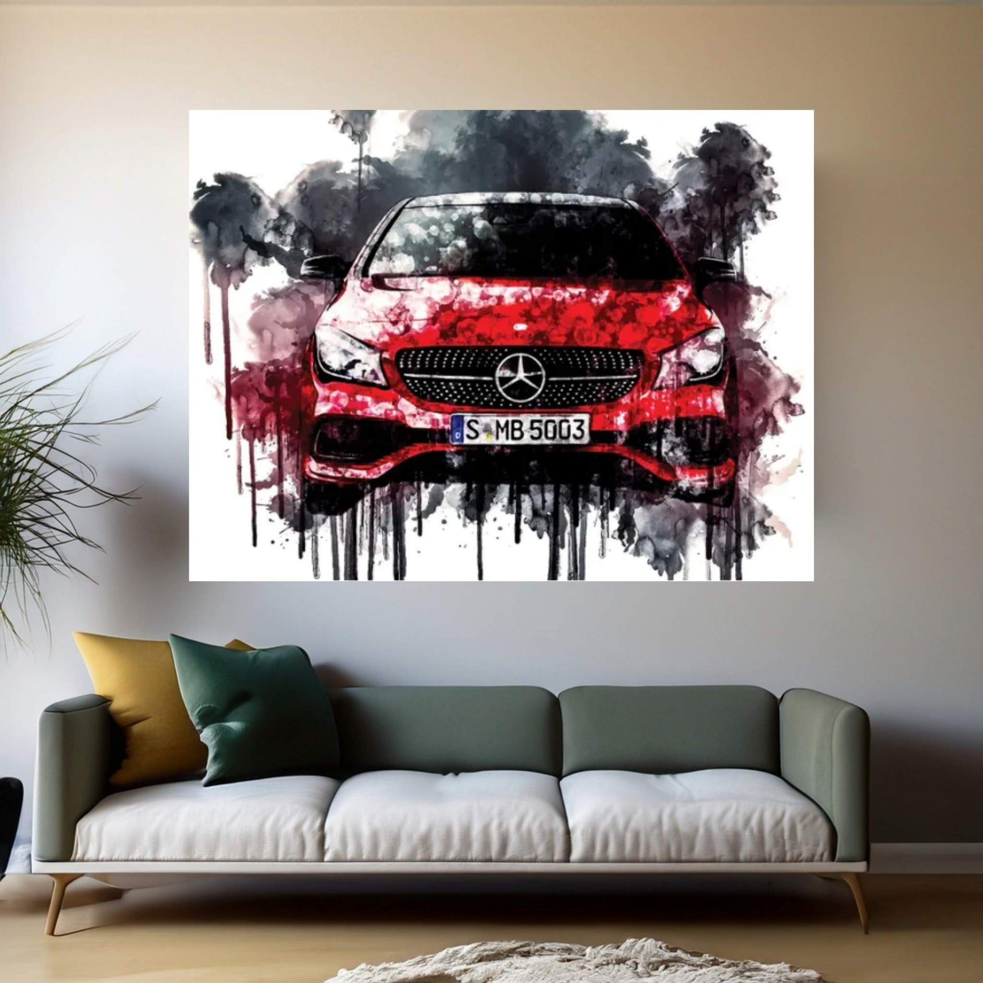 2017 Mercedes Benz CLA Canvas Wall Art - Y Canvas