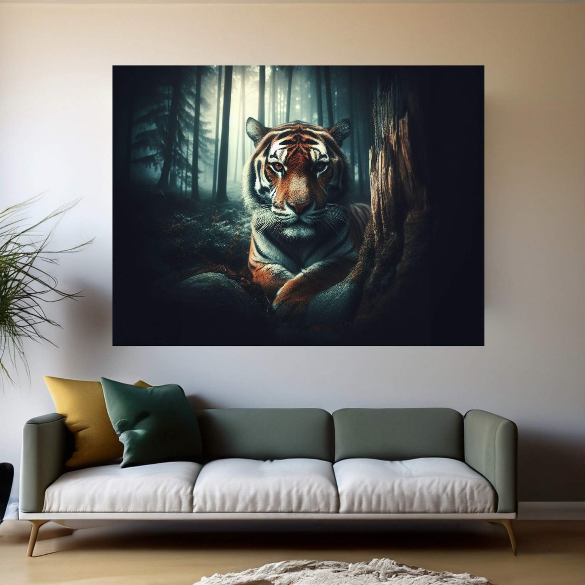 Tiger Canvas Print Art,Animal Wall Art, Canvas Wall Art - Y Canvas