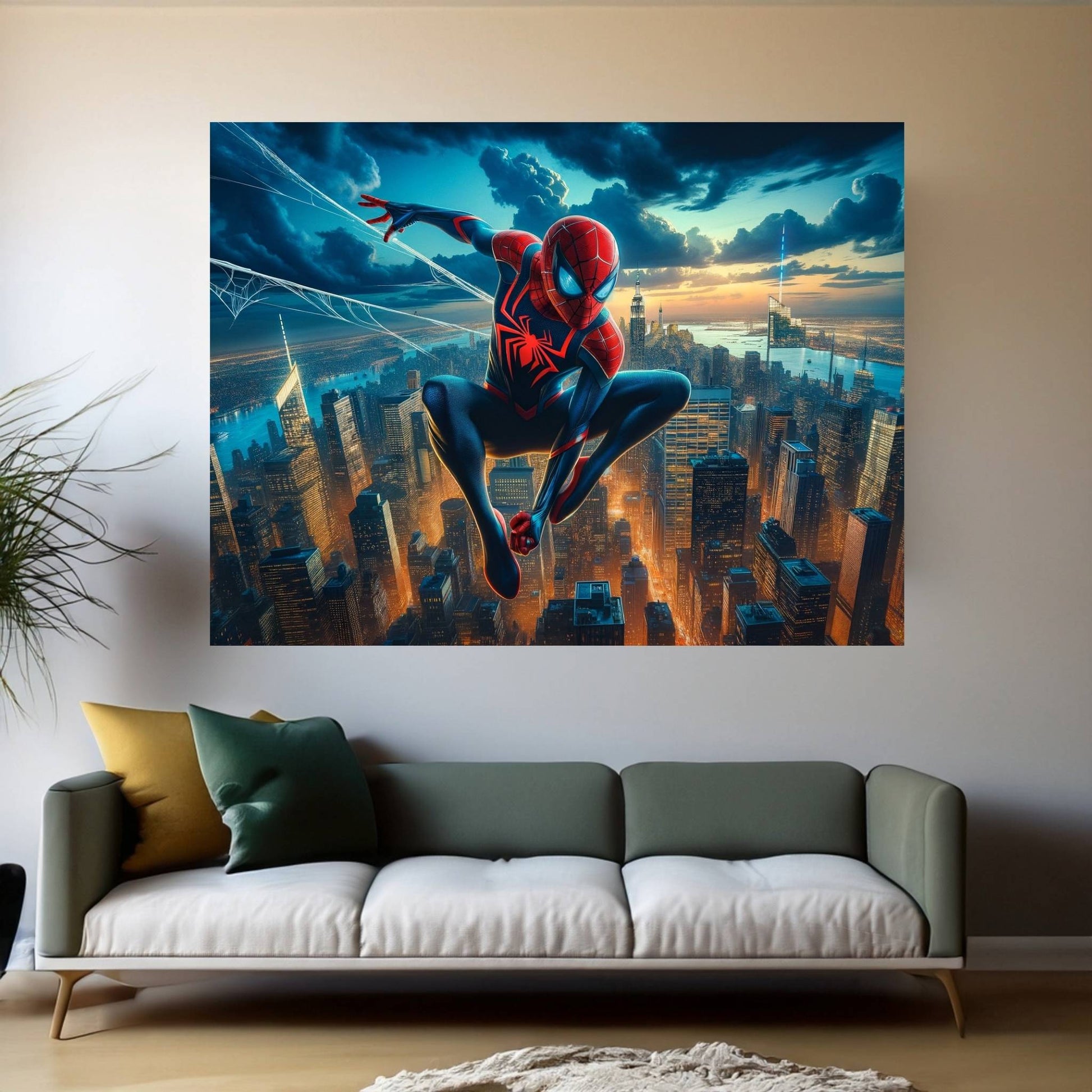 Spiderman Canvas Wall Art - Y Canvas