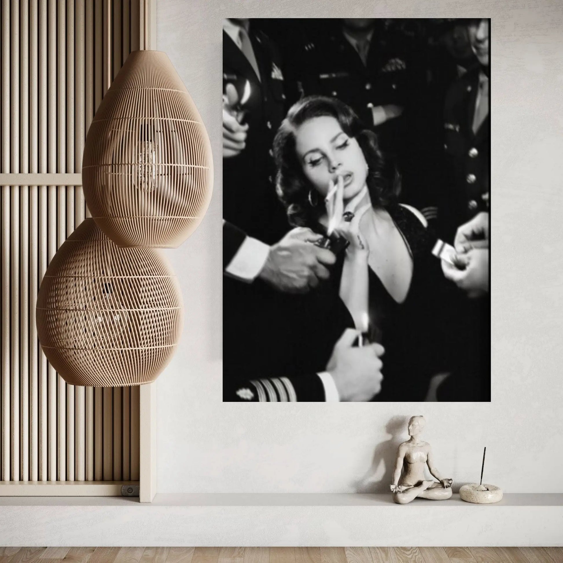 Lana Del Rey Smoke Cigarettes Music Poster Canvas Wall Art - Y Canvas