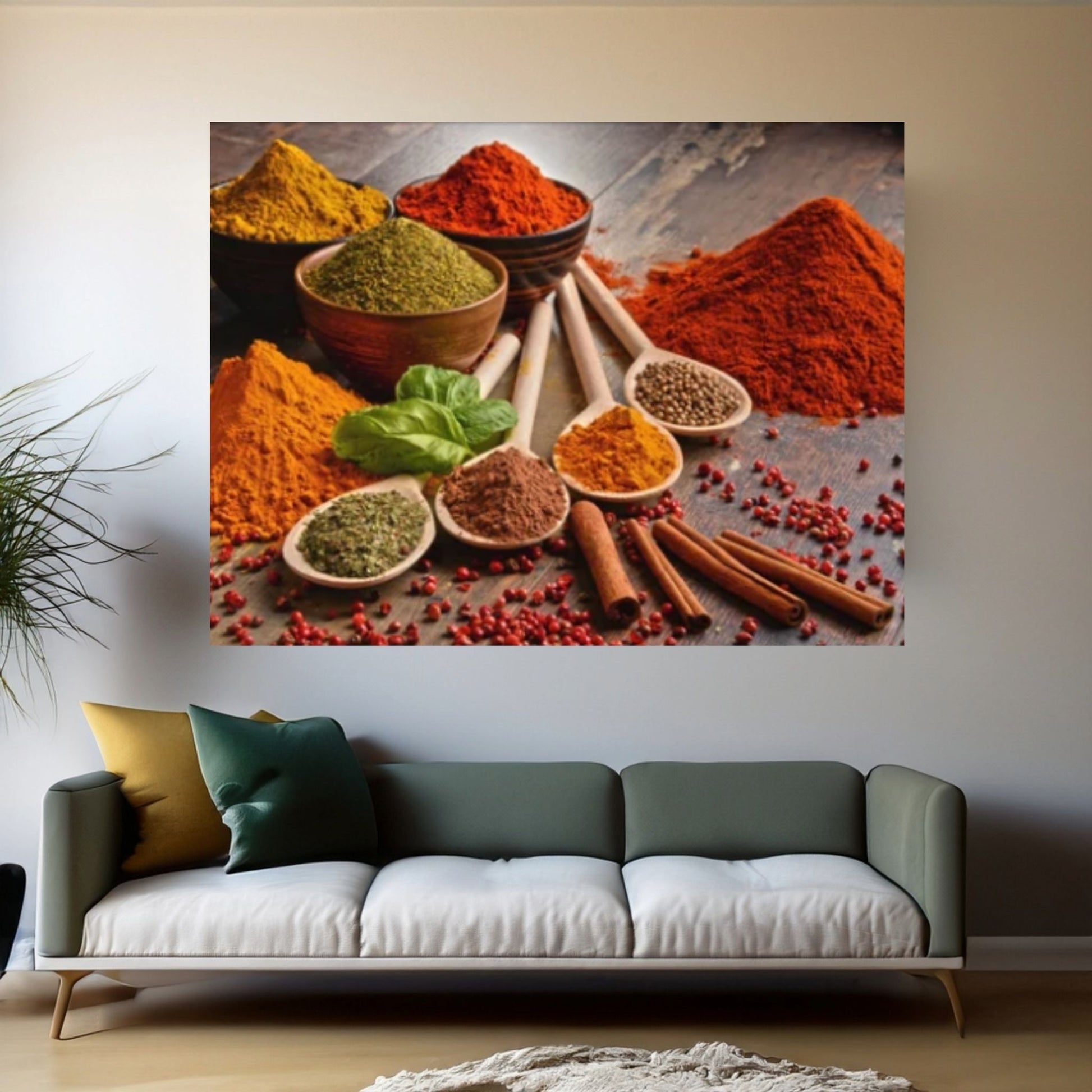 Vegetable Grains Spices Kitchen Canvas Wall Art, Laminas Para Cuadros Scandinavian Poster Wall Art - Y Canvas