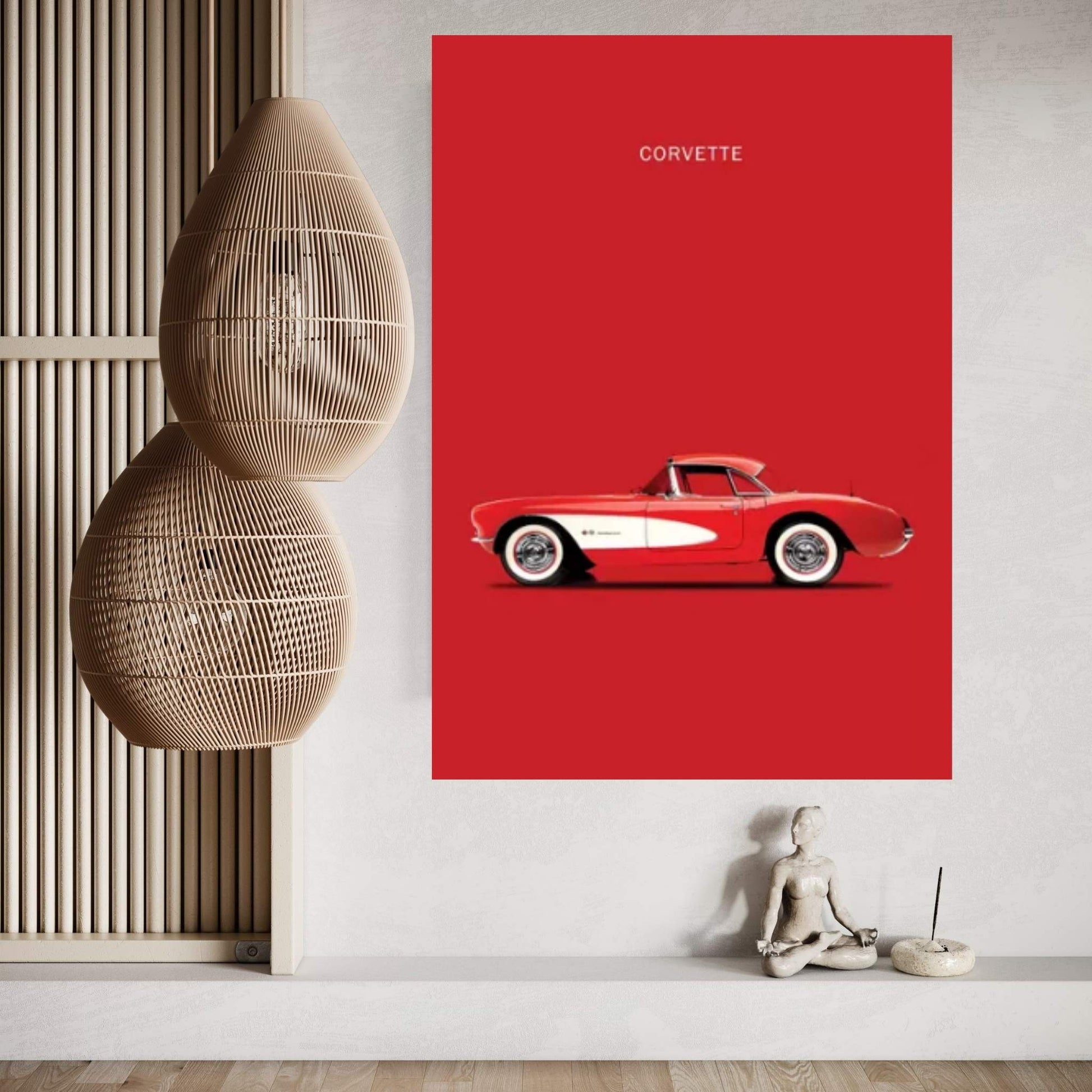 1957 Chevrolet Corvette Canvas Wall Art - Y Canvas