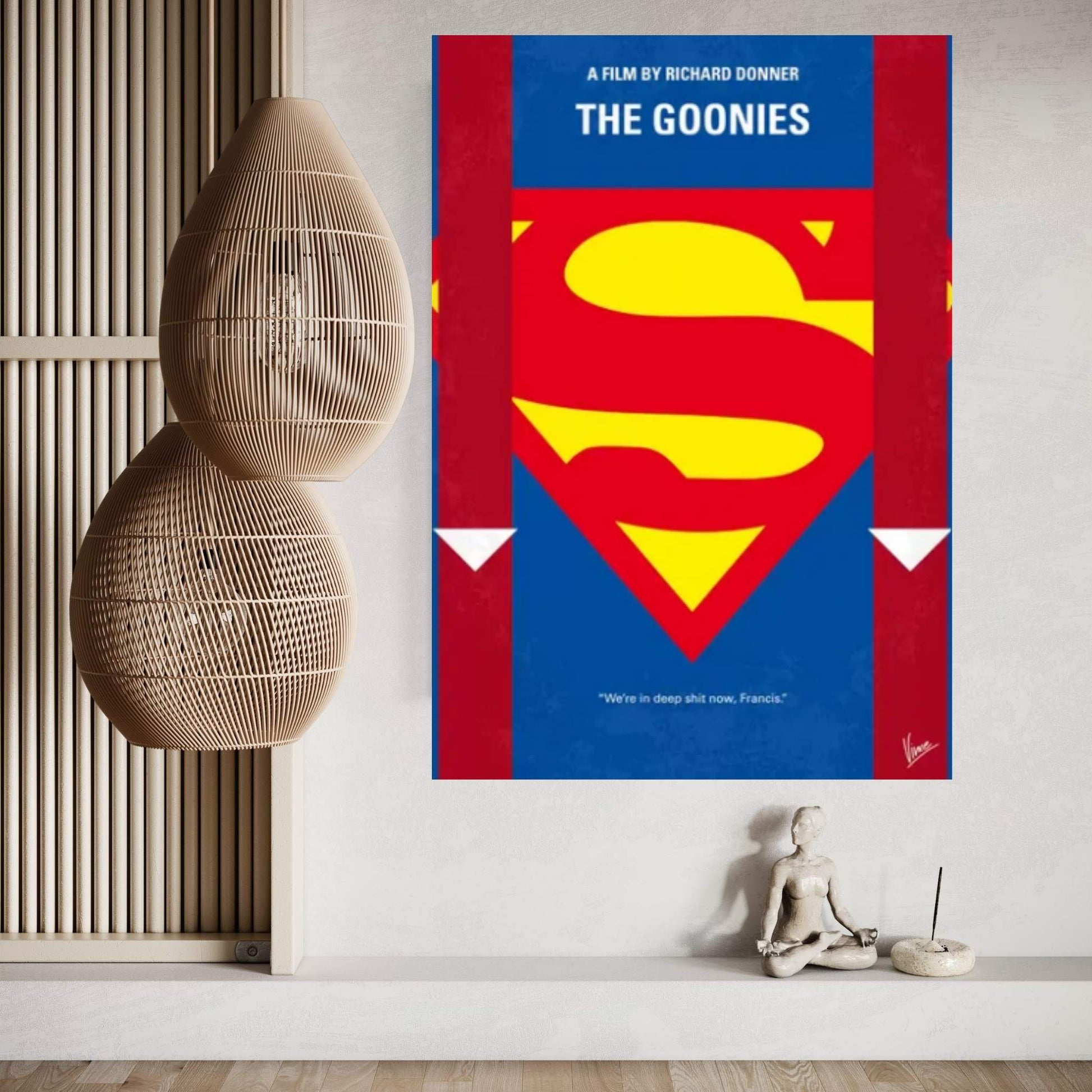 The Goonies Minimal Movie Poster Canvas Wall Art - Y Canvas