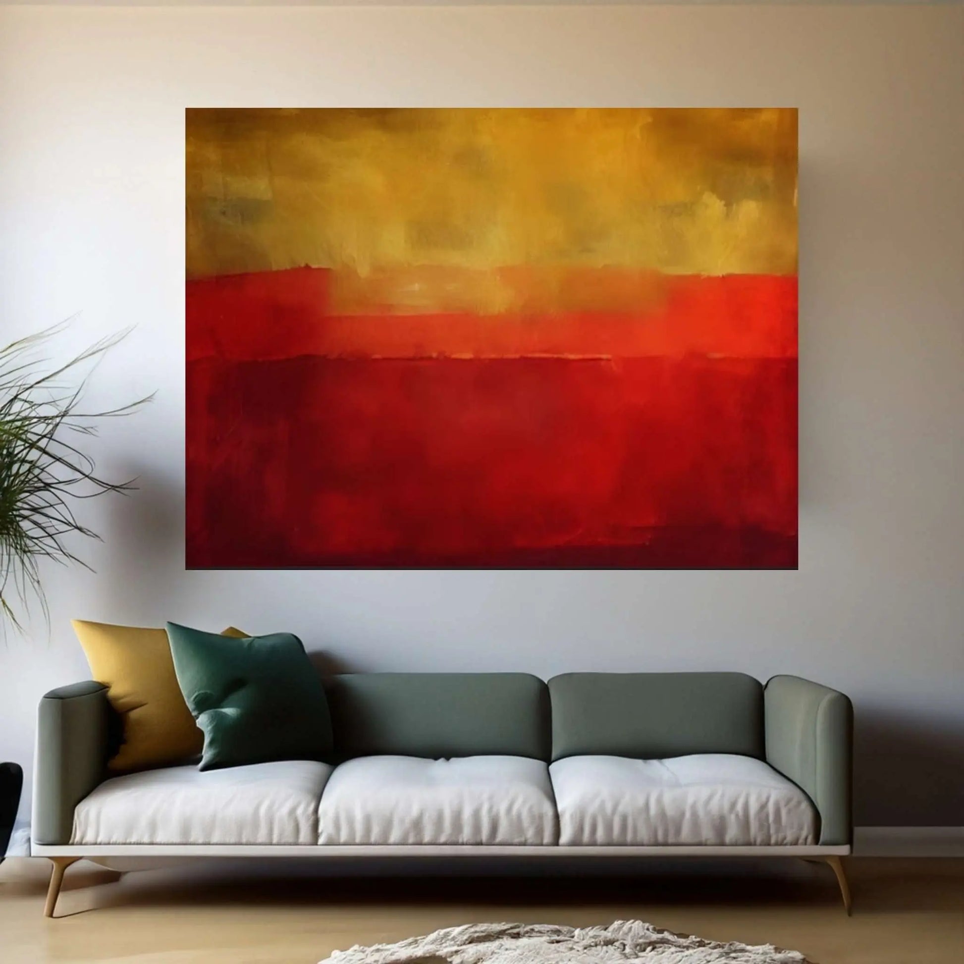 Mark Rothko Frame Canvas/Poster Art Reproduction, Rothko Reproduction - Y Canvas