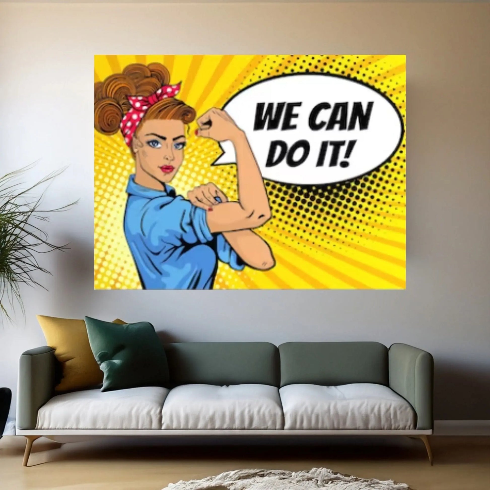 Pop Art Woman Wall Art, Comic Pop Art, Retro Comic - Y Canvas