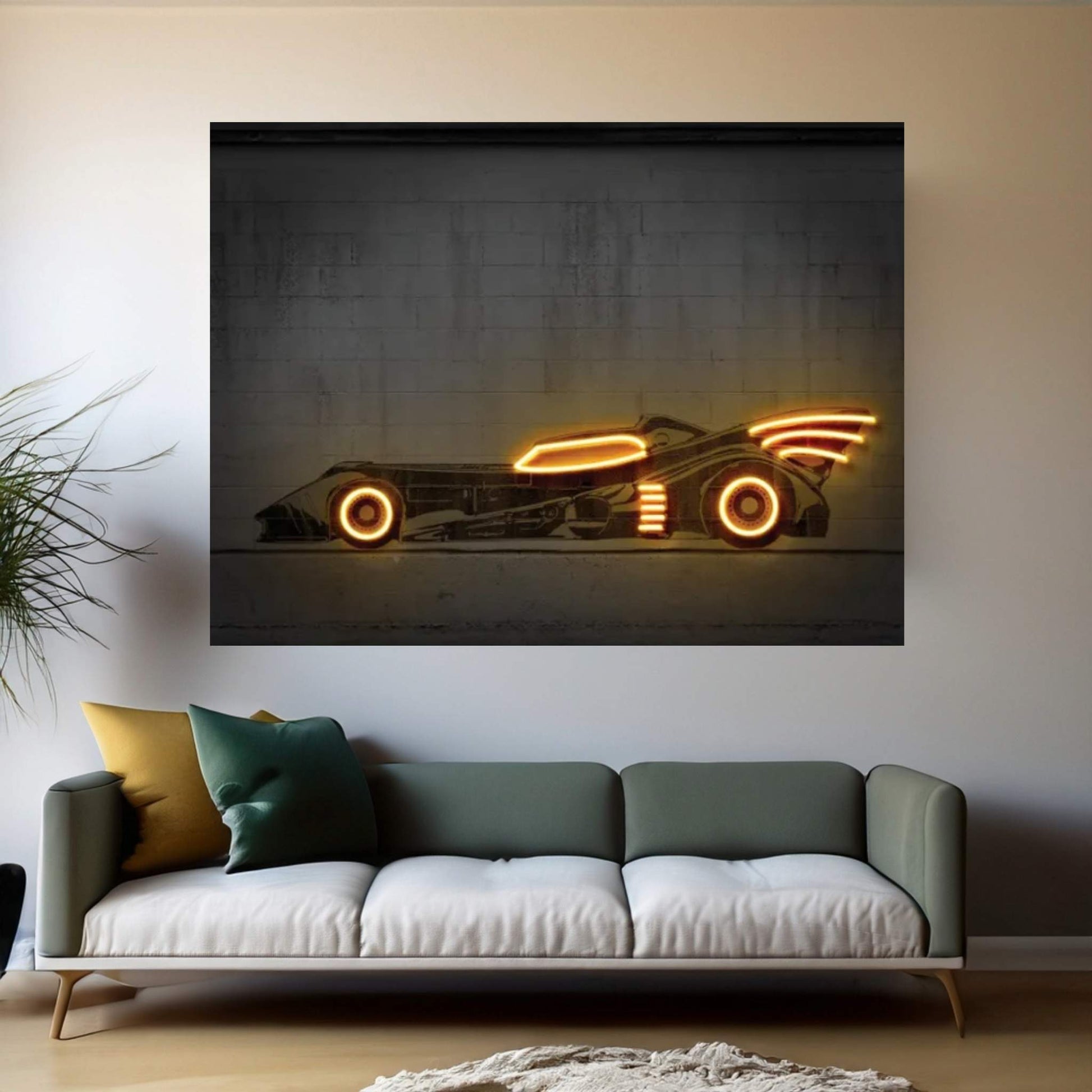 Batmobile 89 Canvas Wall Art - Y Canvas