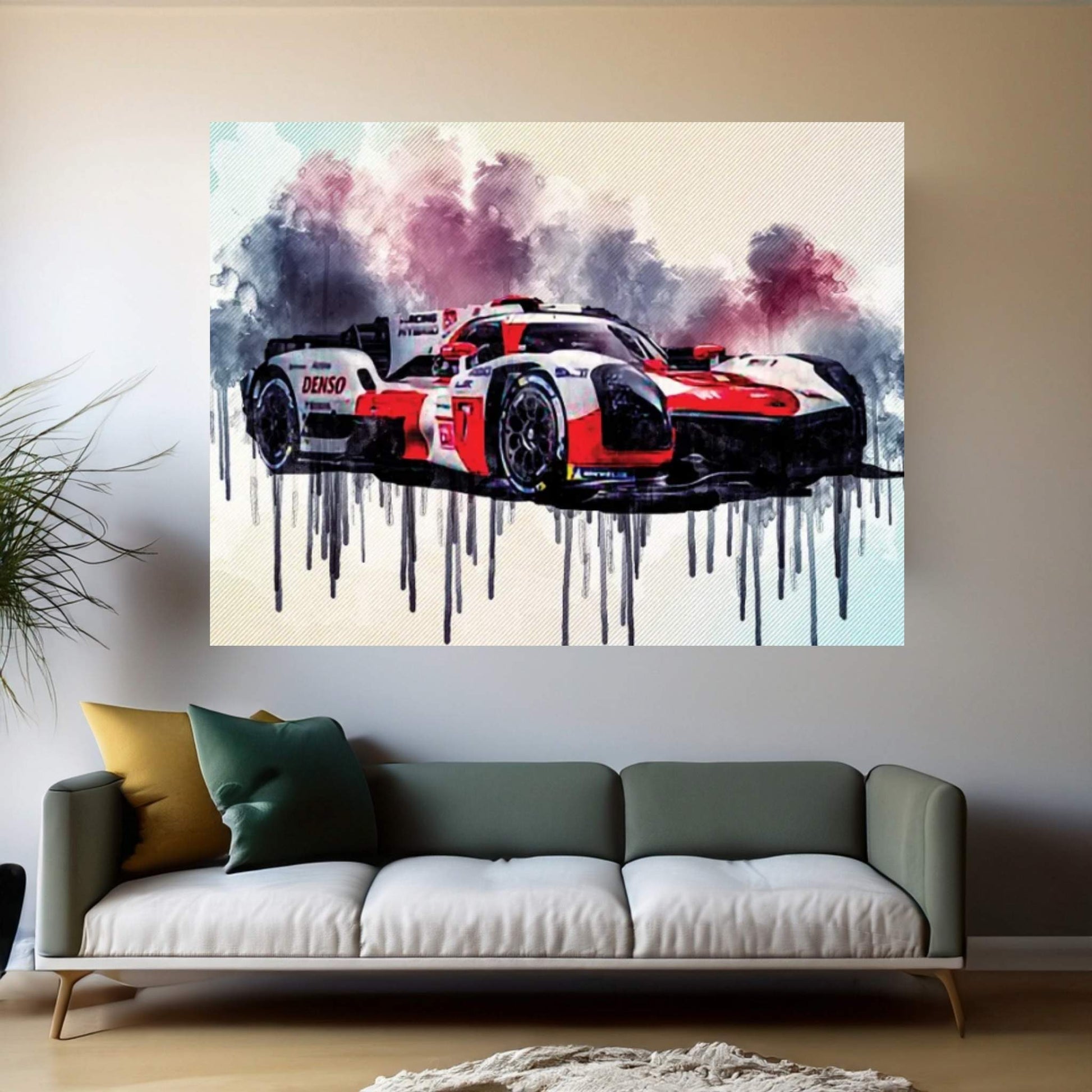 Toyota Gr010 Hybrid 2021 Le Mans Hypercar Lmh Race Cars Gazoo Racing Japanese Sports Cars Canvas Wall Art - Y Canvas