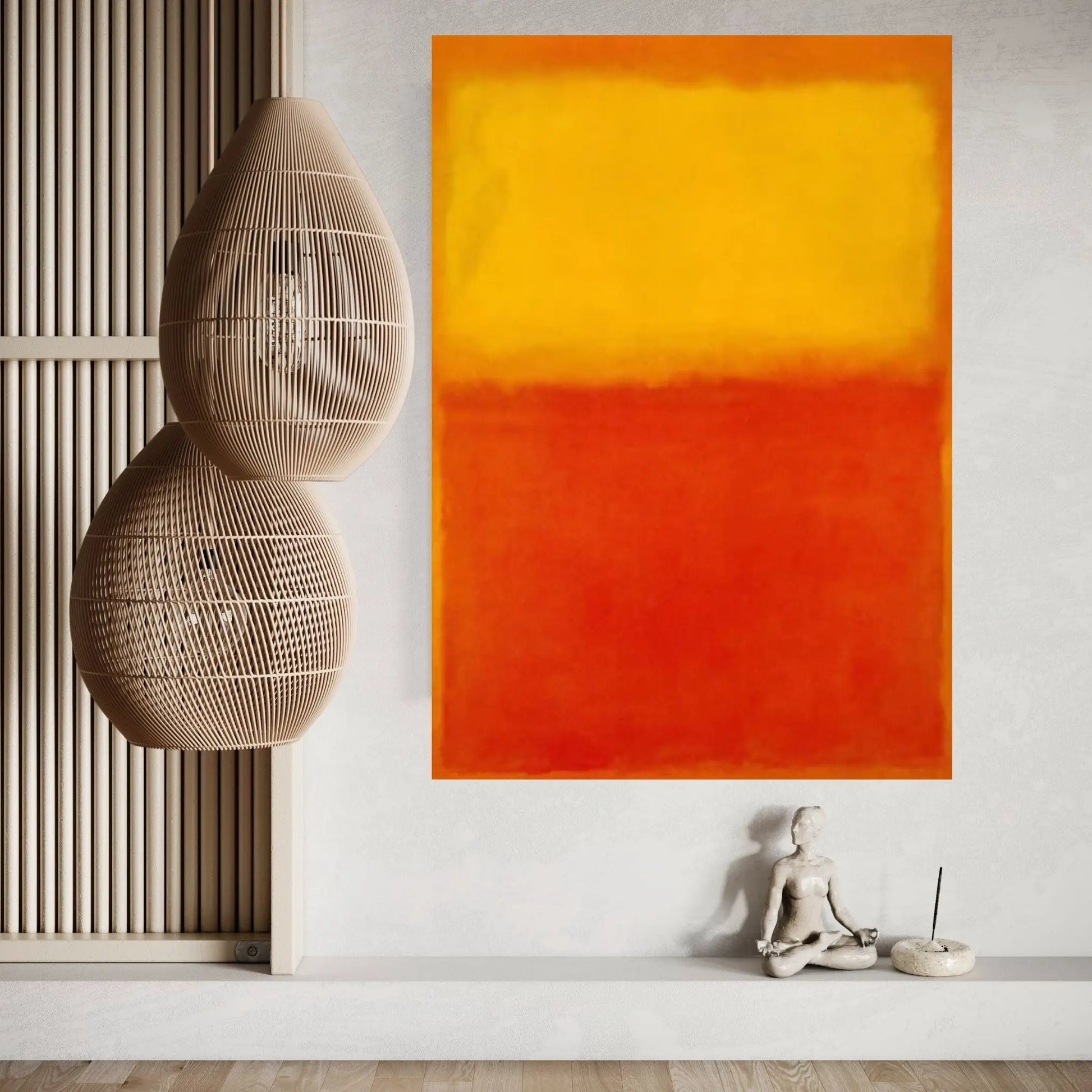 Mark Rothko Print Exhibition Canvas Wall Art,Red Exhibition Mark Rothko Art - Y Canvas