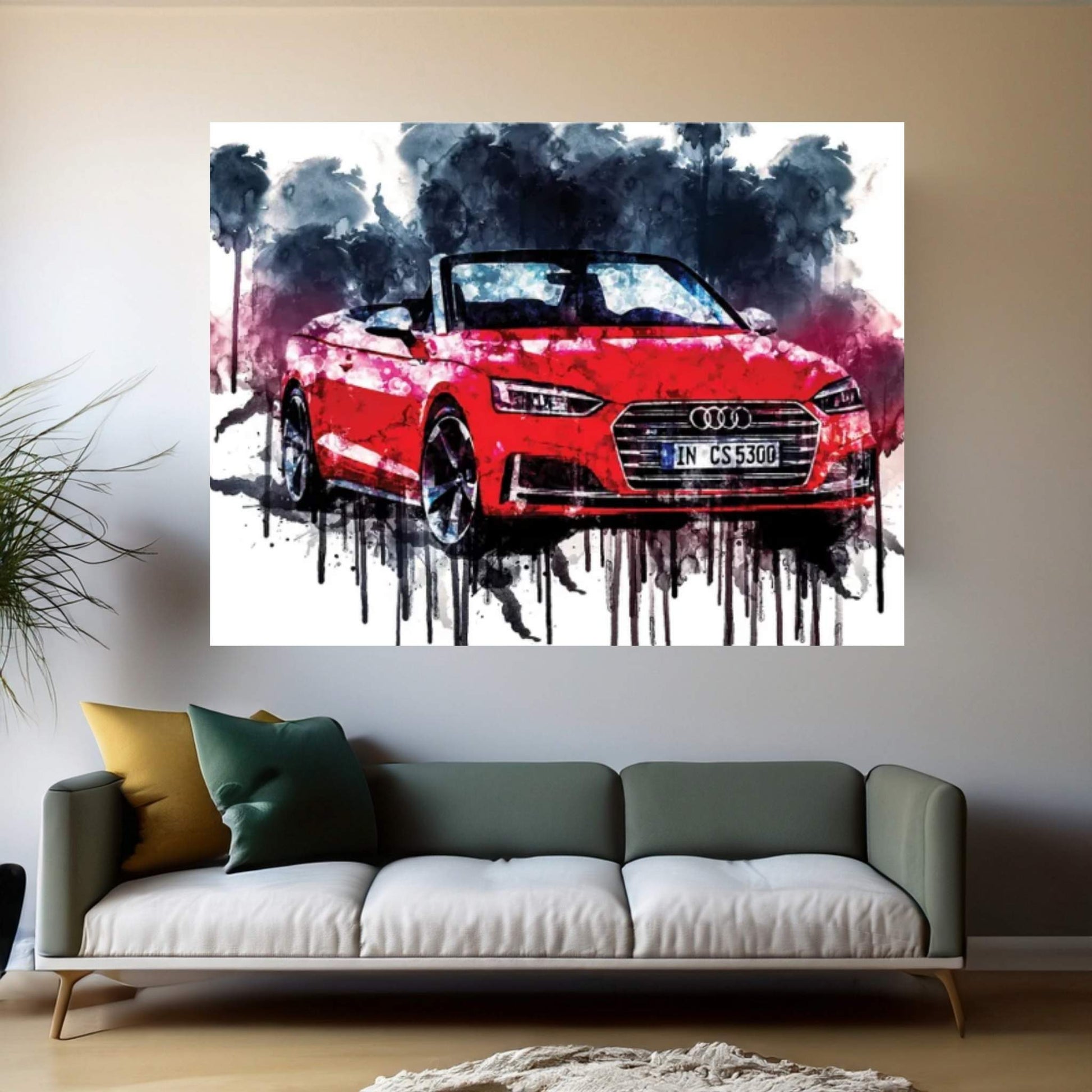 2017 Audi S5 Cabriolet Vehicle XIX Canvas Wall Art - Y Canvas