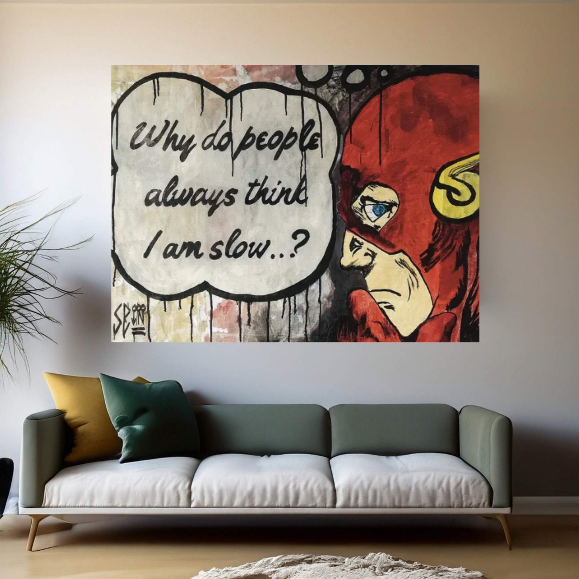 The Fastest Man On Earth Canvas Wall Art - Y Canvas