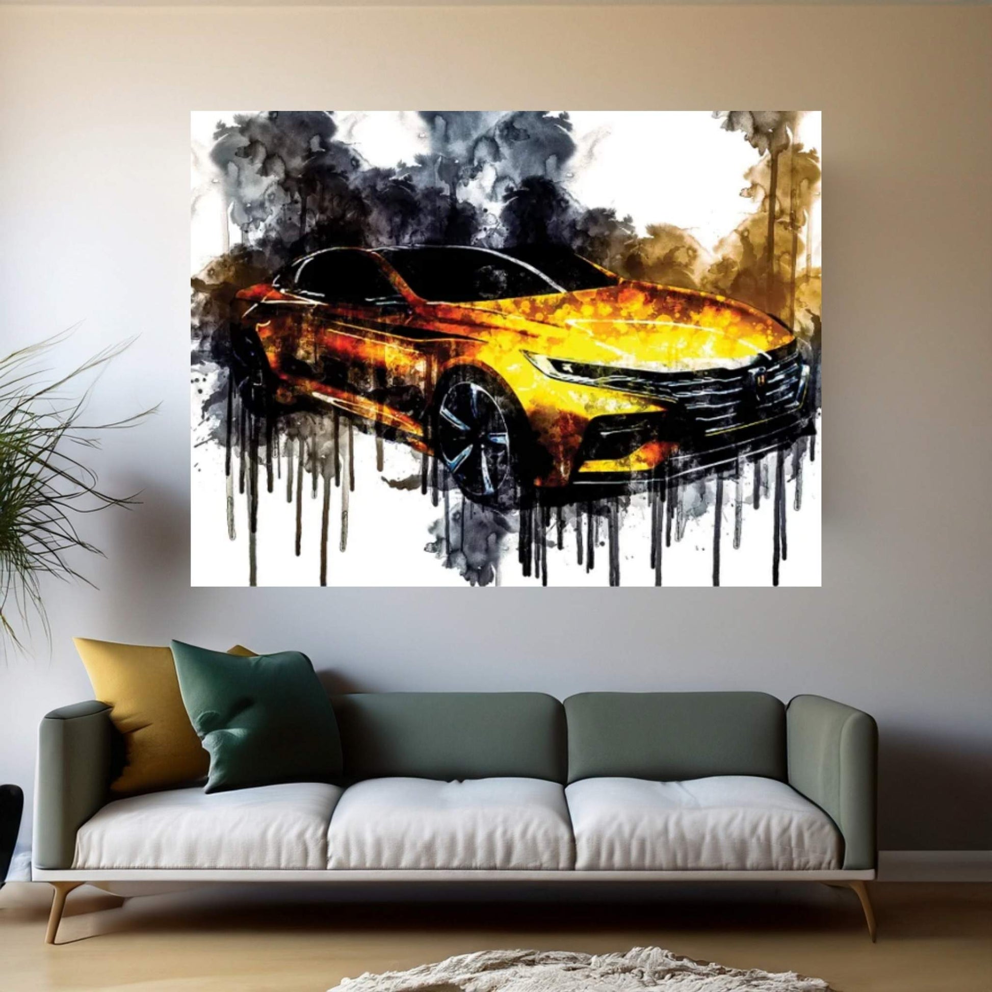 Roewe Vision R Concept 2016 Canvas Wall Art - Y Canvas