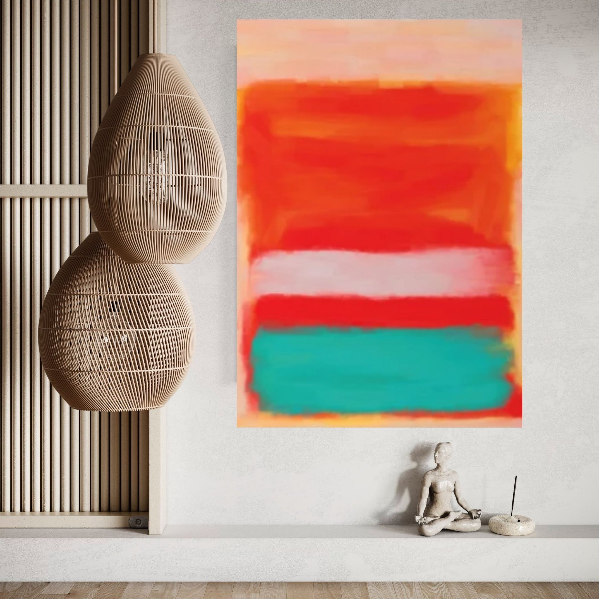 Mark Rothko Exhibition Canvas Wall Art Poster, Minimalist Decor - Y Canvas