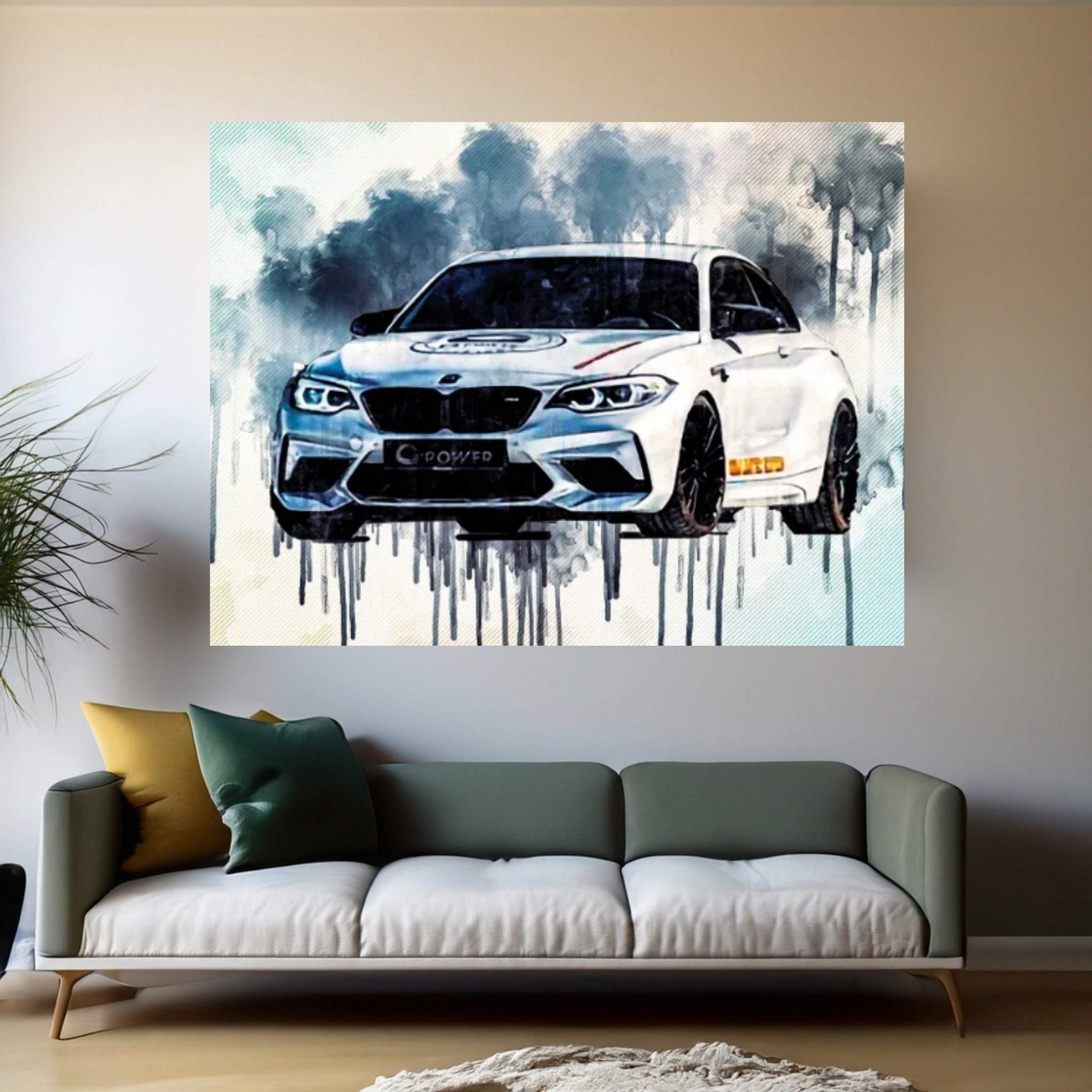 2021 G-Power G2M Limited Edition Front View Exterior Bmw M2 Competition Canvas Wall Art - Y Canvas