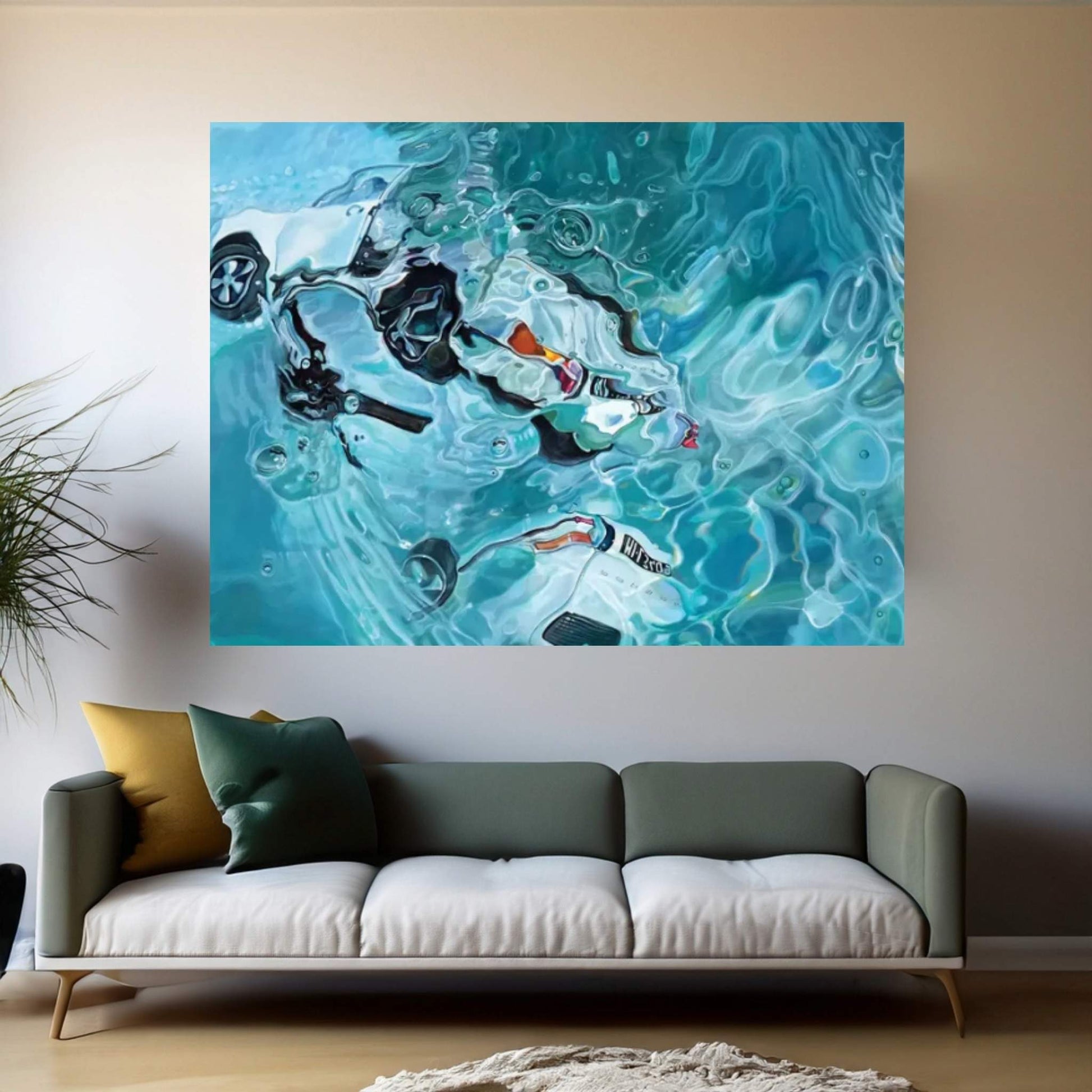 Reflexion Canvas Wall Art - Y Canvas