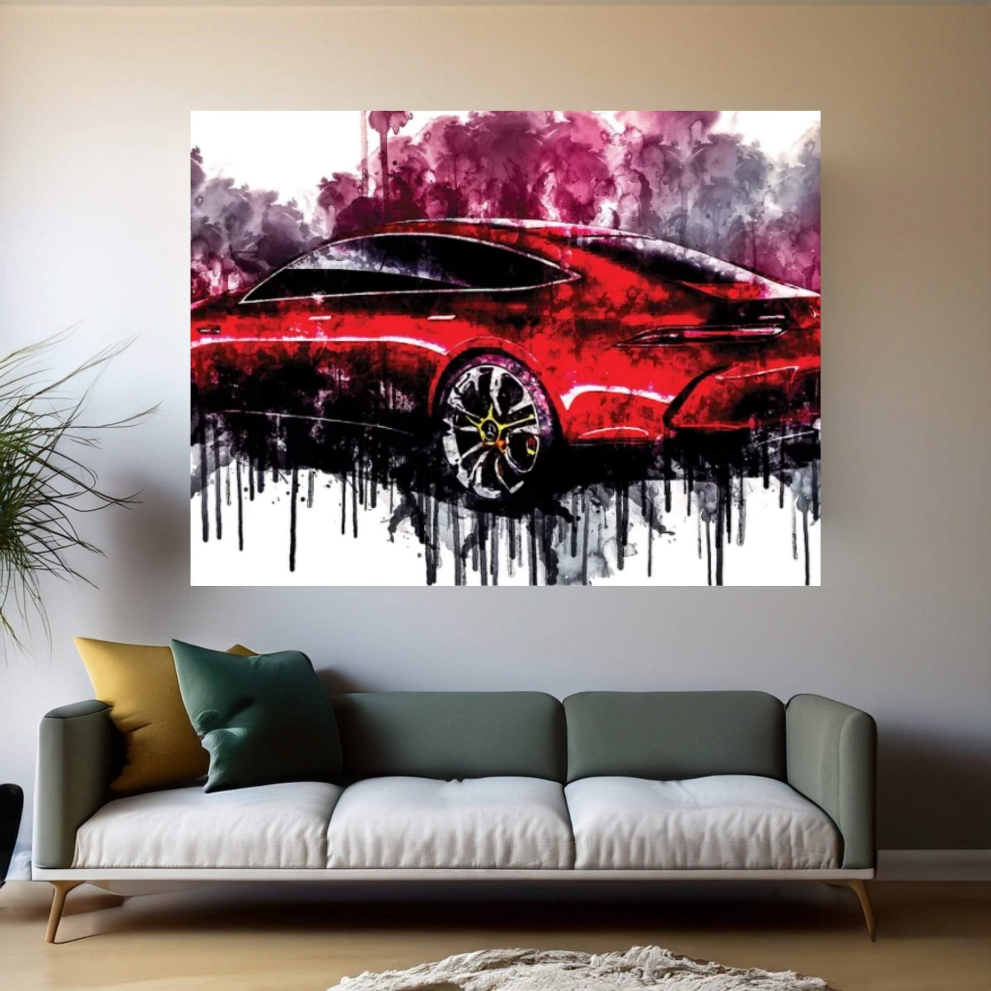 2017 Mercedes AMG GT Concept Vehicle CLXXXVII Canvas Wall Art - Y Canvas