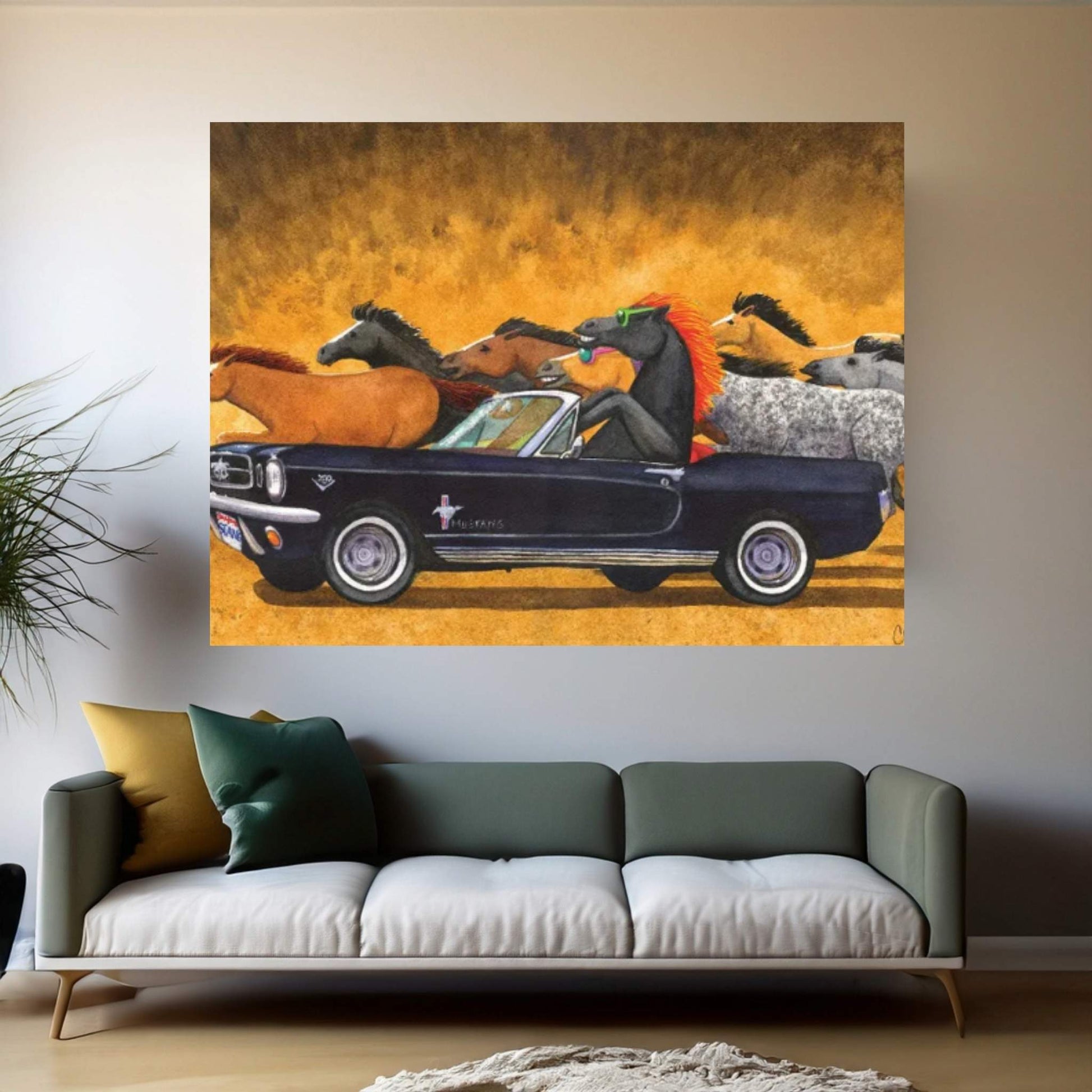 Stangs Canvas Wall Art - Y Canvas