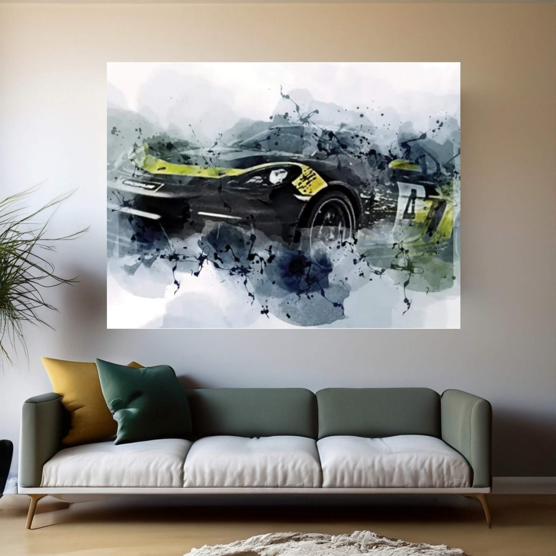 Porsche 718 Cayman Gt4 Clubsport Exterior Canvas Wall Art - Y Canvas