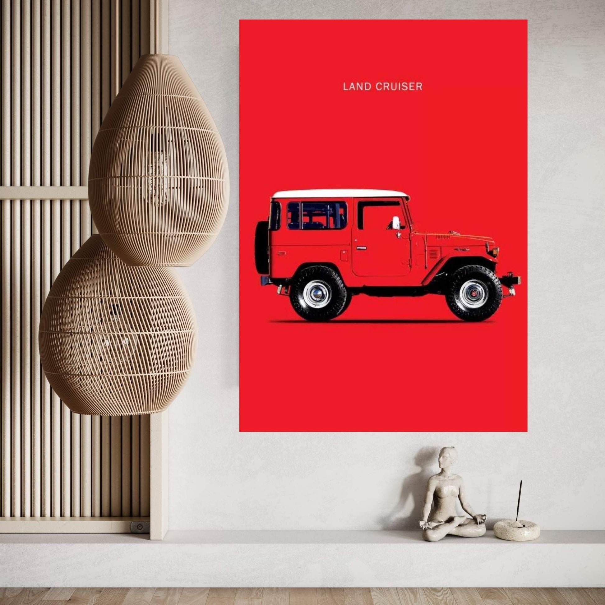 1977 Toyota Land Cruiser FJ40 Canvas Wall Art - Y Canvas