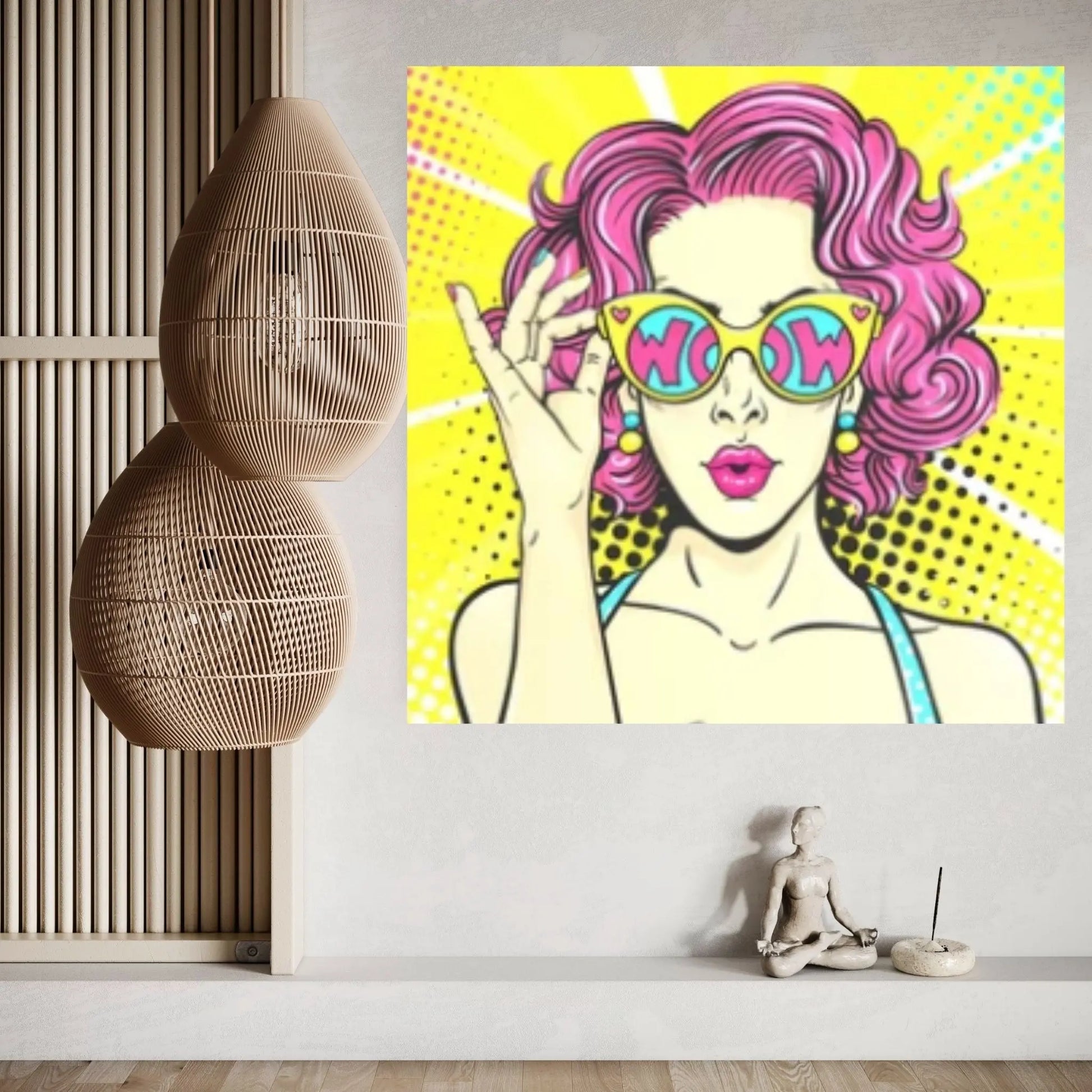 Pop Art Woman Wall Art, Comic Pop Art, Retro Comic - Y Canvas