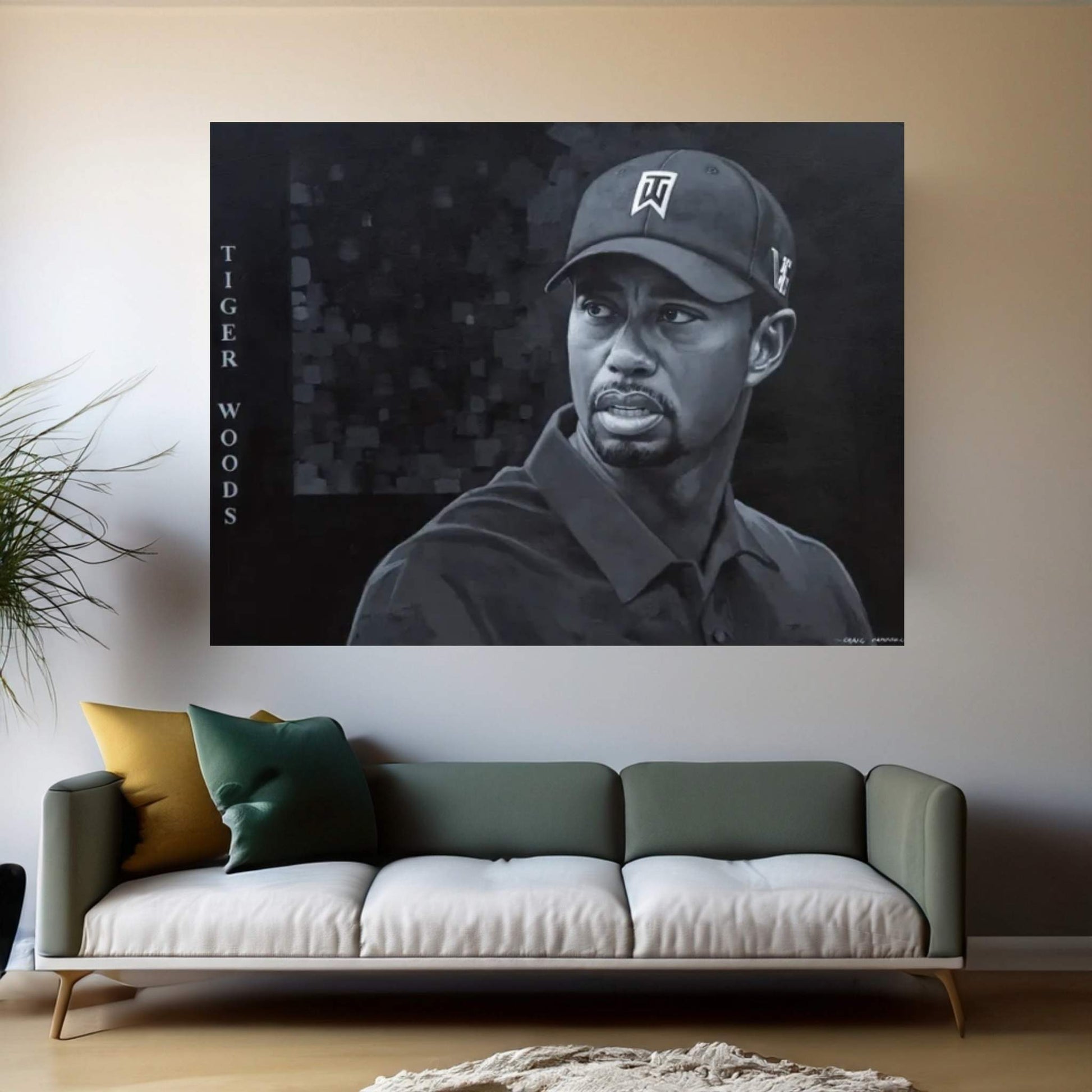 Tiger Woods Canvas Wall Art - Y Canvas