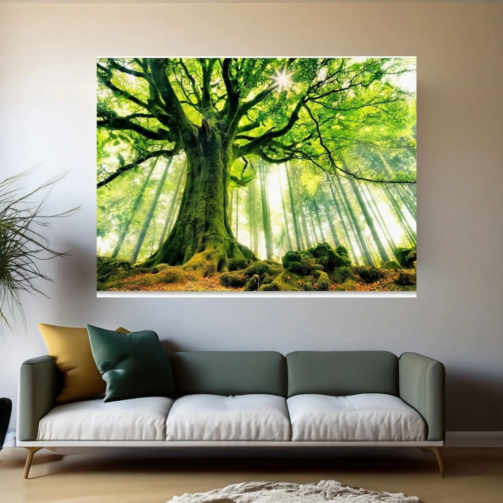 Ponthus' Beech Canvas Wall Art - Y Canvas