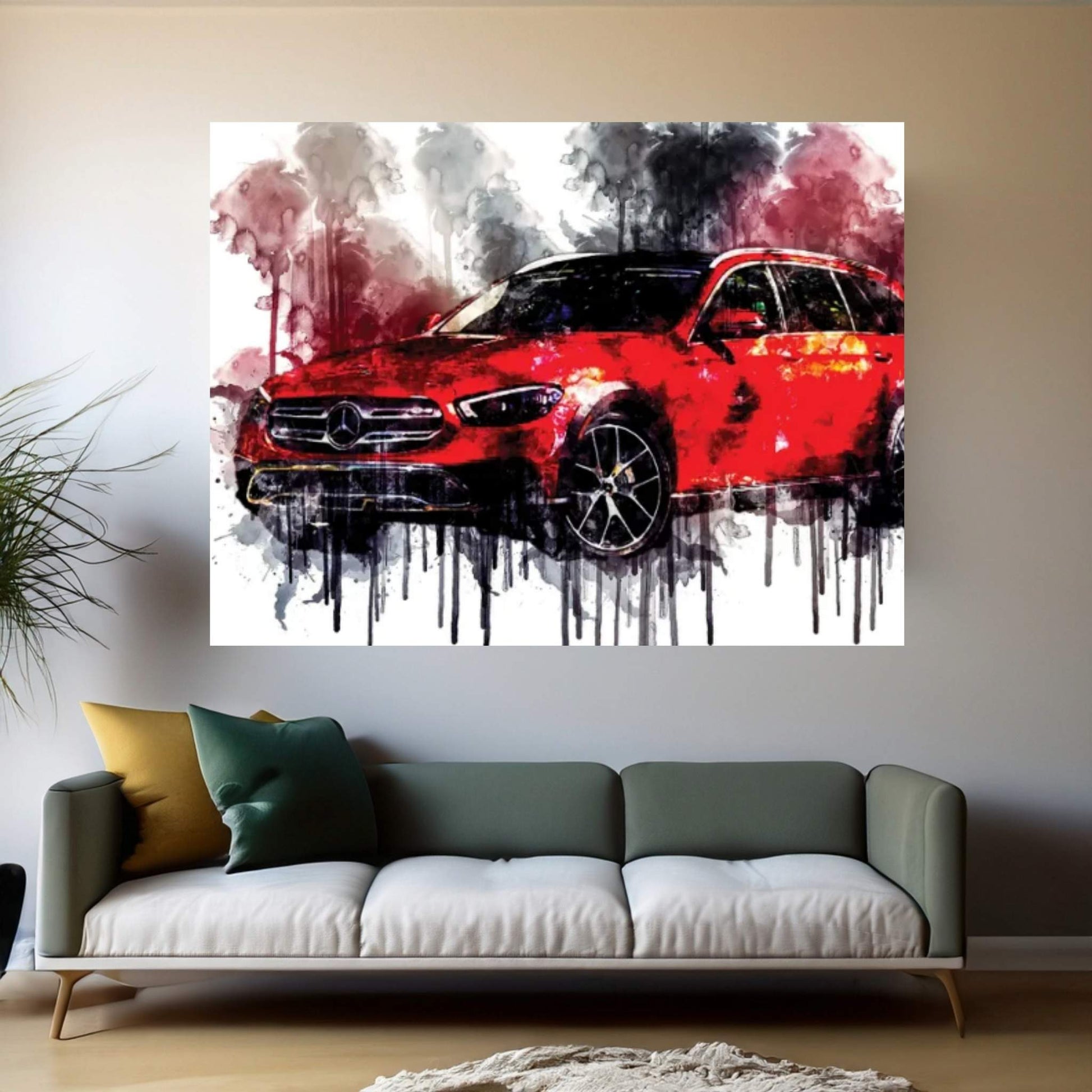 Car 2021 Mercedes-Benz E 450 4Matic All-Terrain Canvas Wall Art - Y Canvas