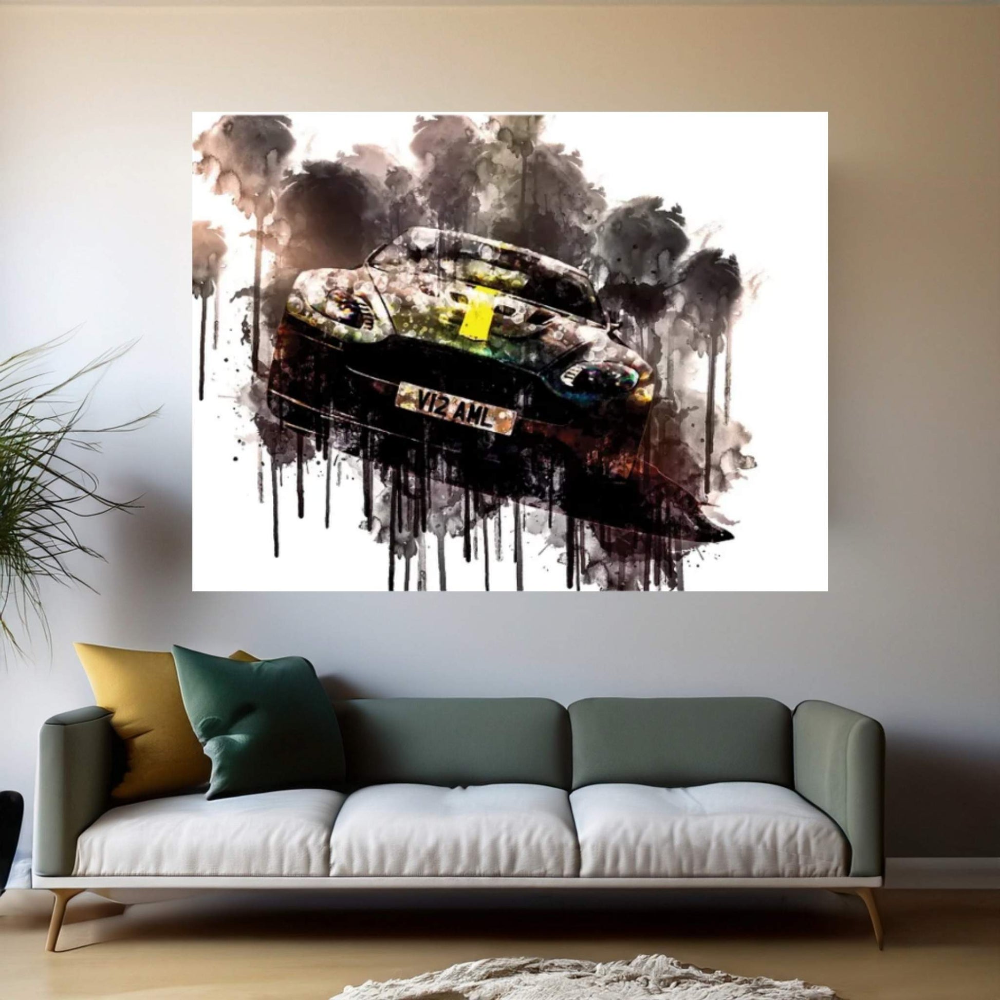 2017 Aston Martin Vantage AMR Canvas Wall Art - Y Canvas