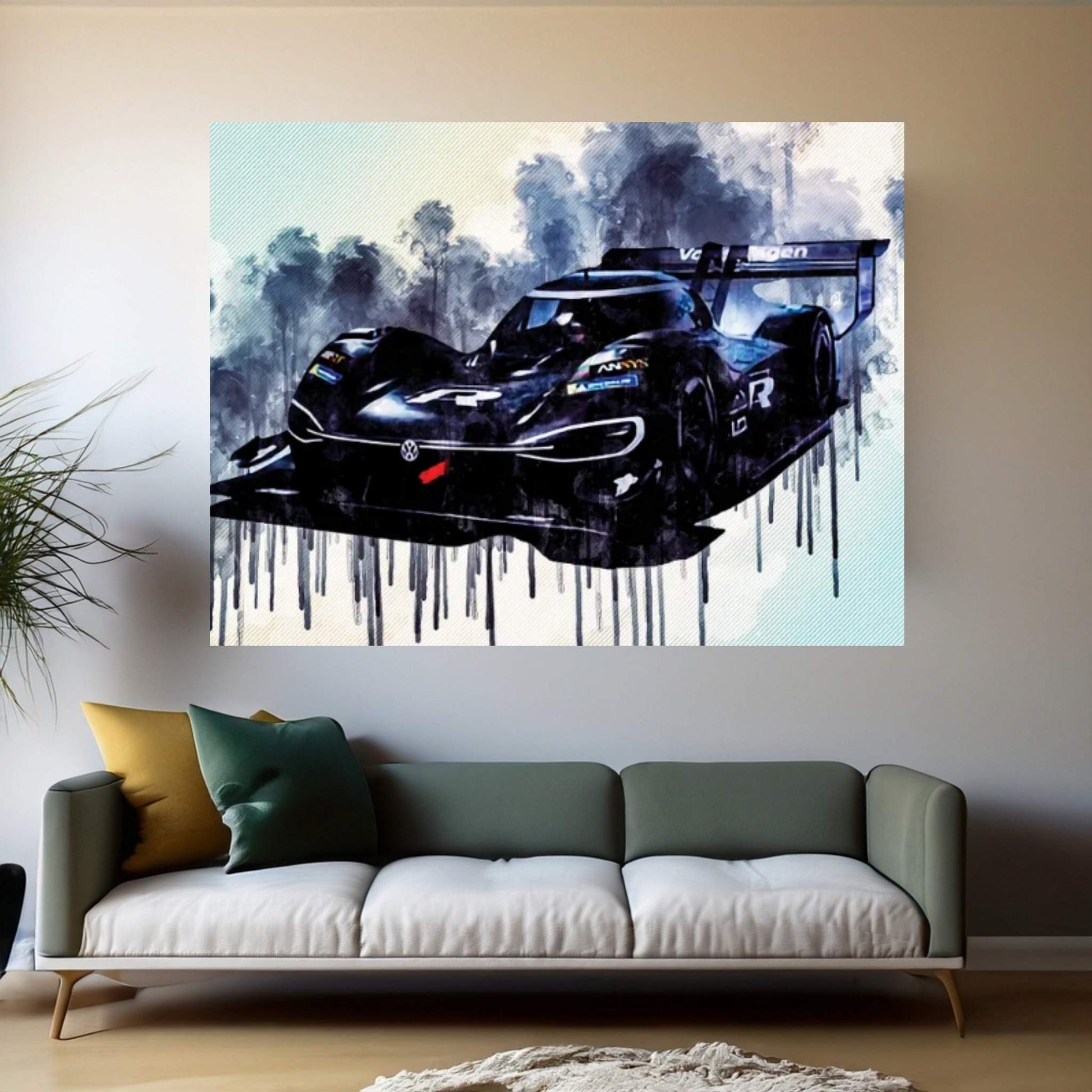 Roy Nissany Williams Fw43B On Track Raceway Formula 1 2021 F1 Cars Sportscars Canvas Wall Art - Y Canvas