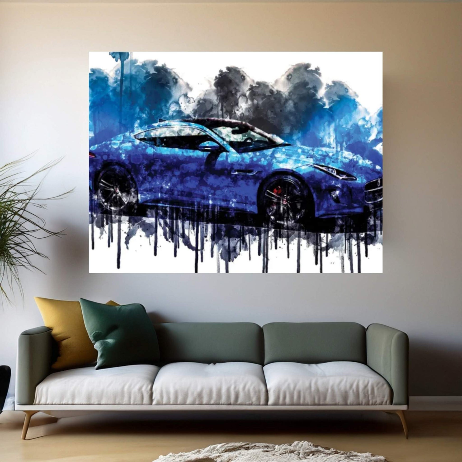 Car 2017 Jaguar F Type British Design Edition Canvas Wall Art - Y Canvas