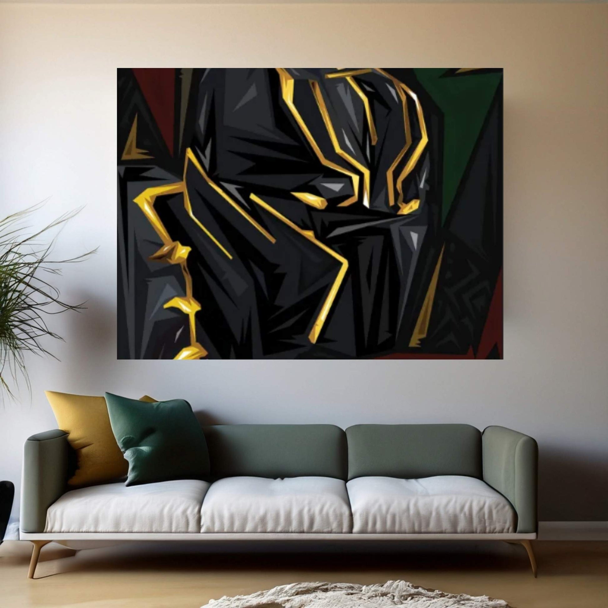 Black Panther II Canvas Wall Art - Y Canvas