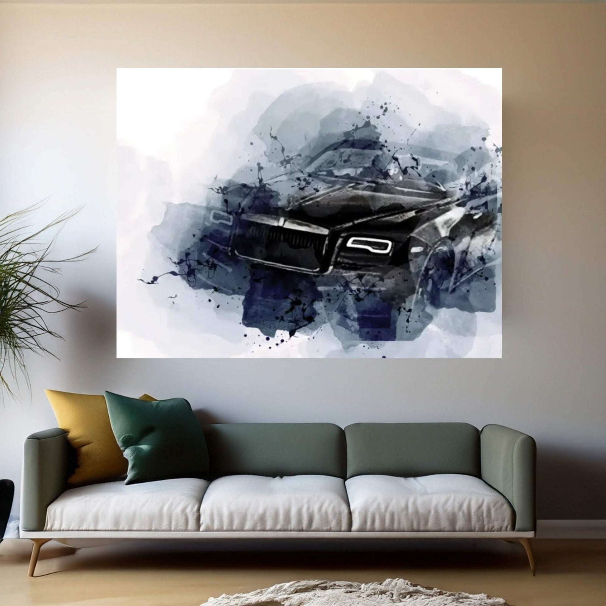 2022 Spofec Overdose Rolls-Royce Dawn Black Badge Canvas Wall Art - Y Canvas