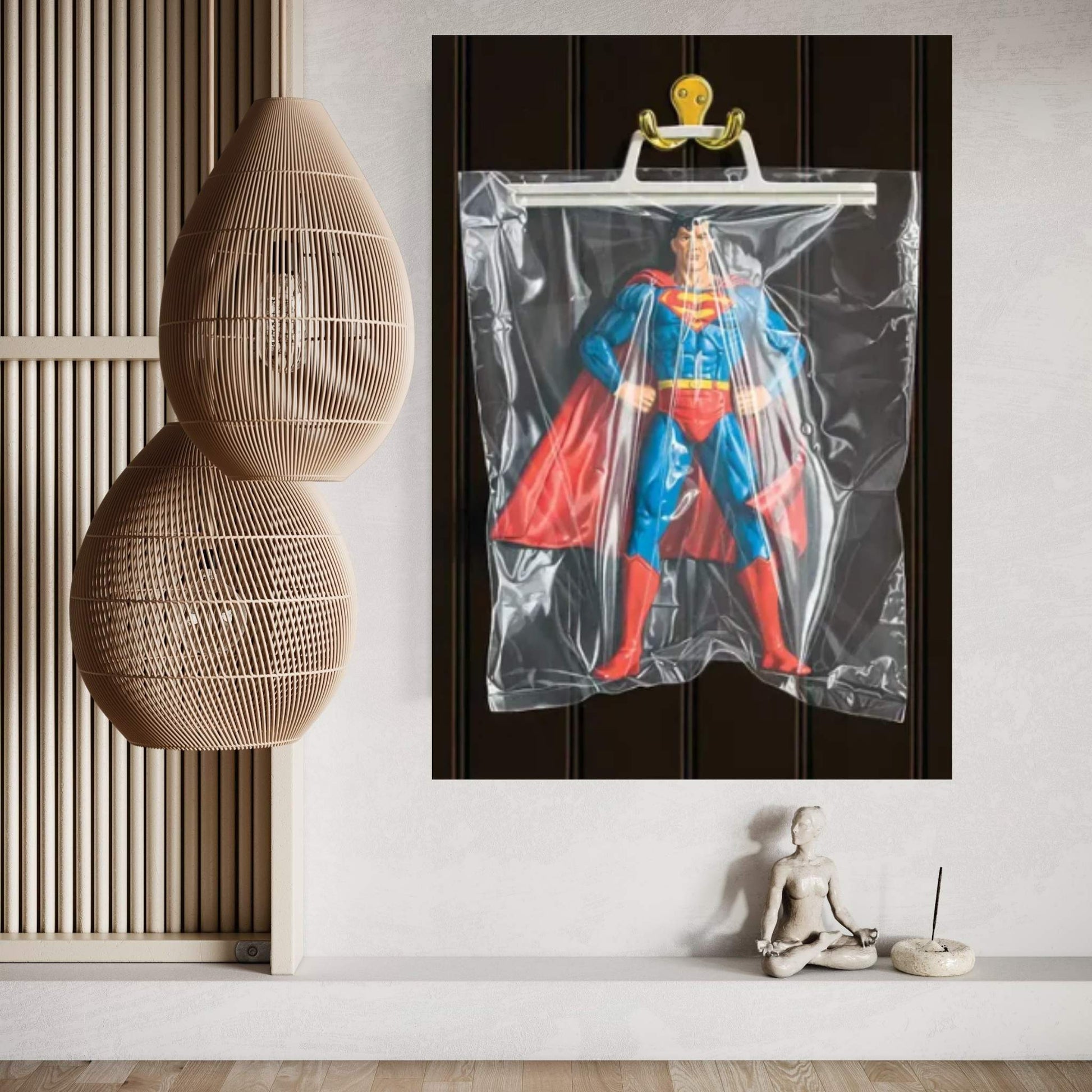 Clark Kent (Dark Background) Canvas Wall Art - Y Canvas