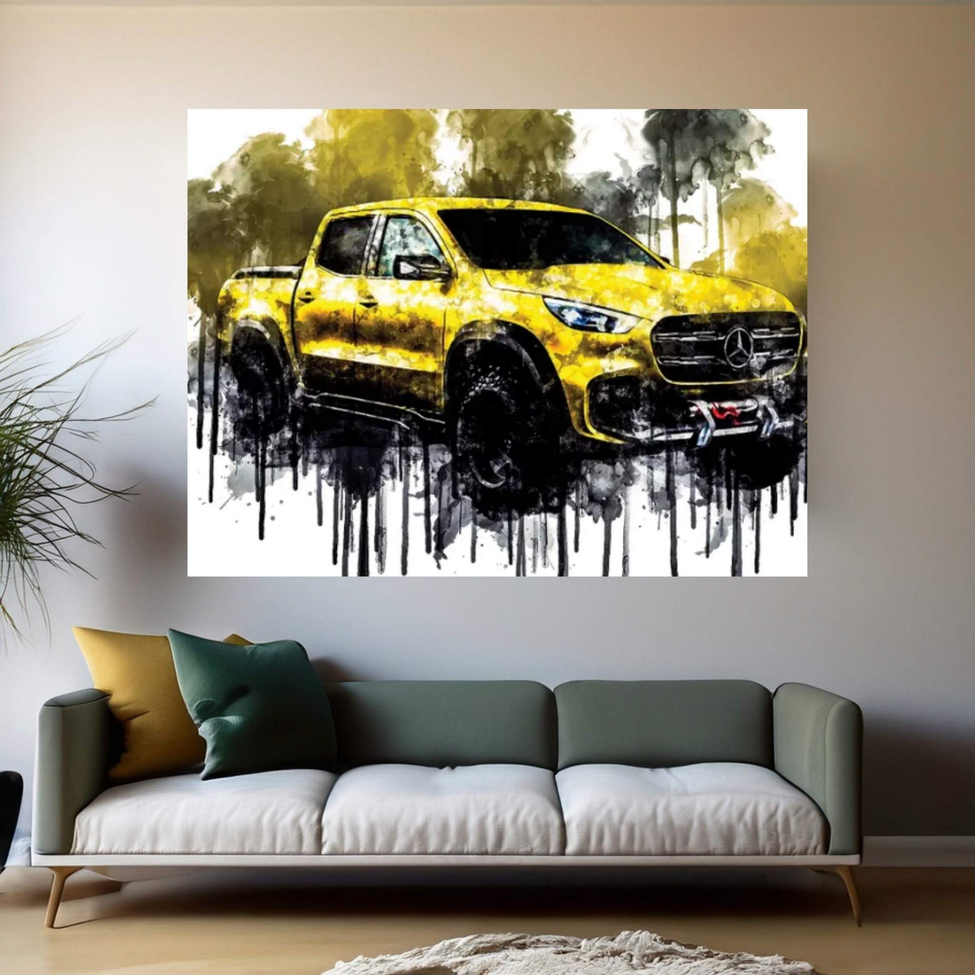 2017 Mercedes Benz Concept X Class Adventurer Pickup Canvas Wall Art - Y Canvas