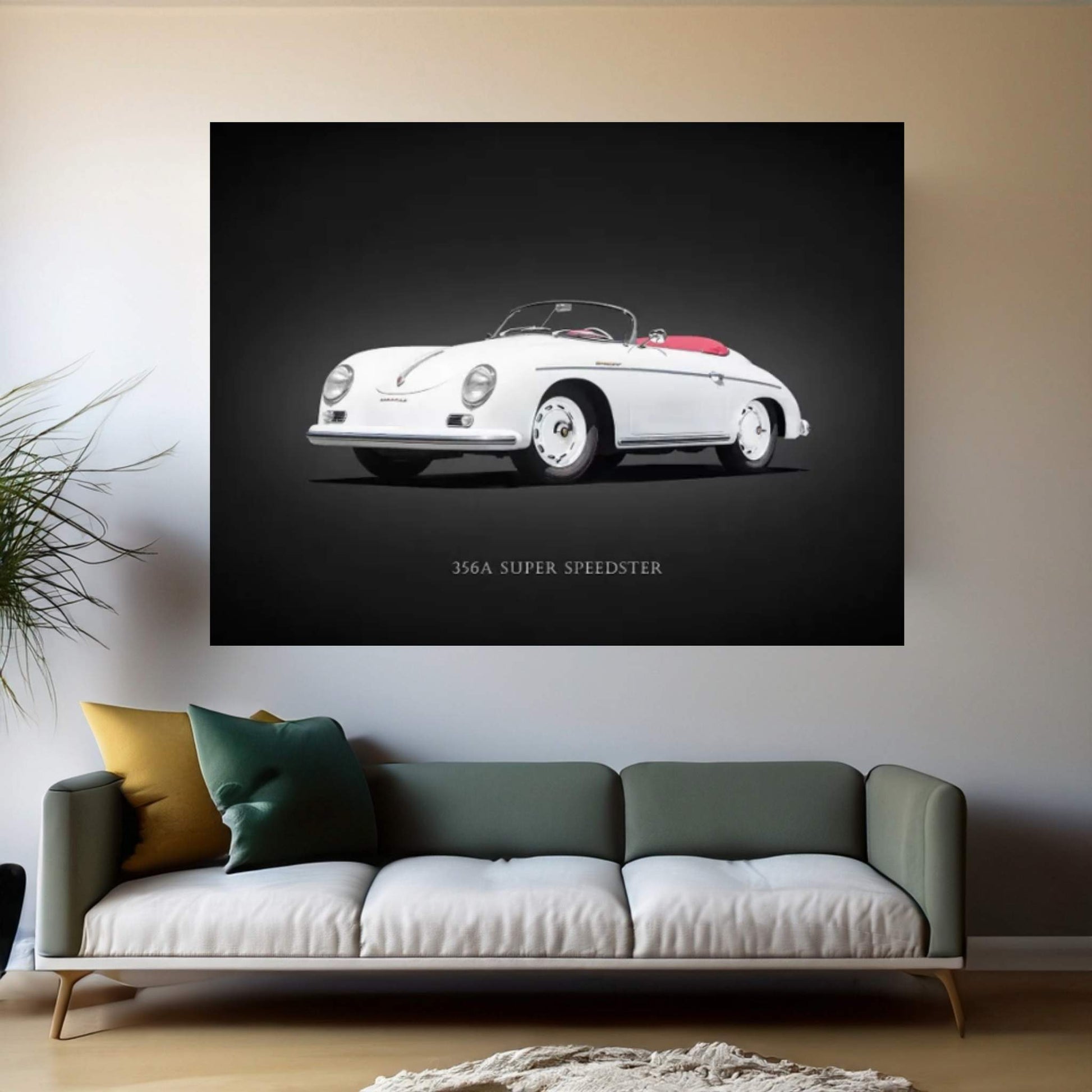 Porsche Super Speedster 1957 Canvas Wall Art - Y Canvas