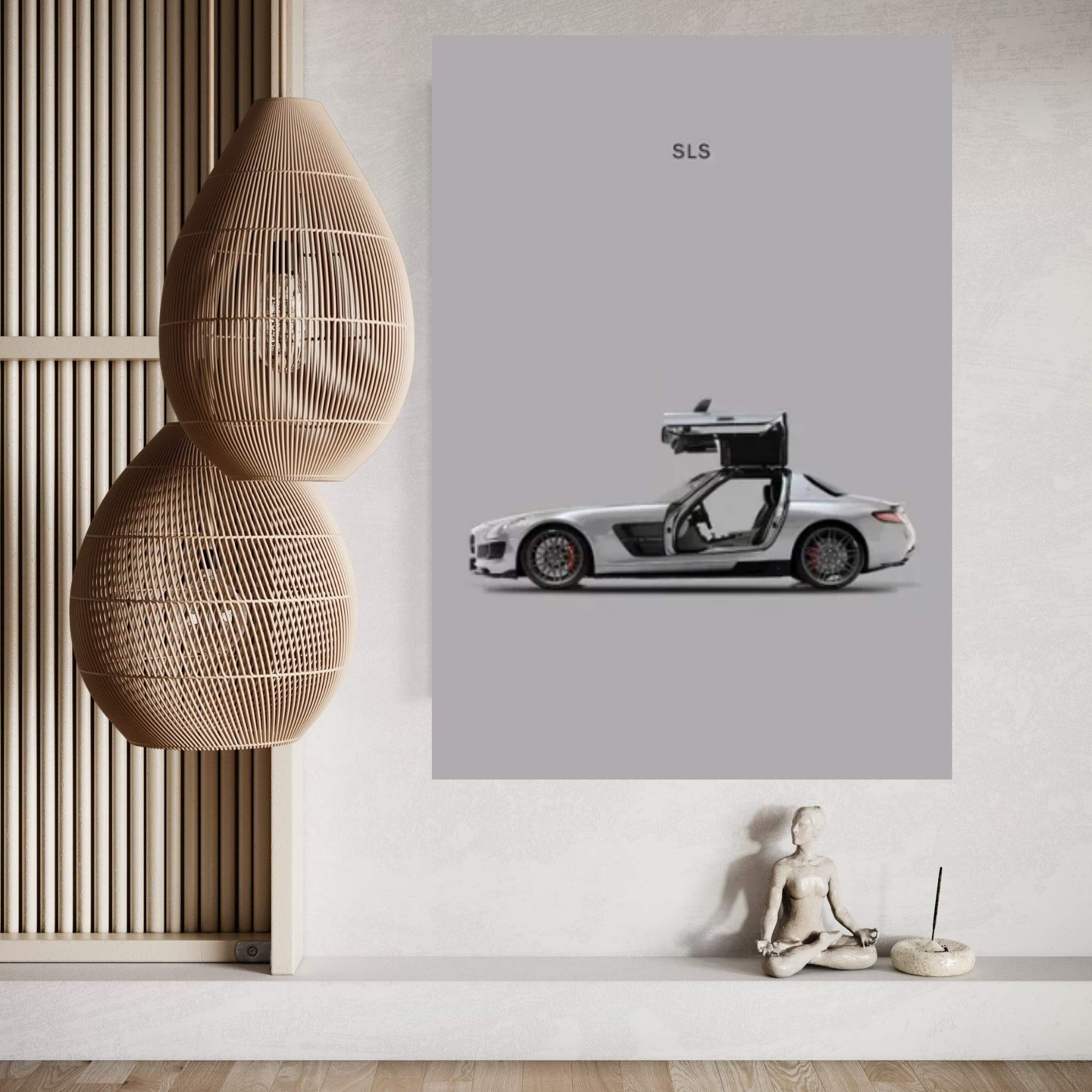 Mercedes-Benz SLS AMG Canvas Wall Art - Y Canvas