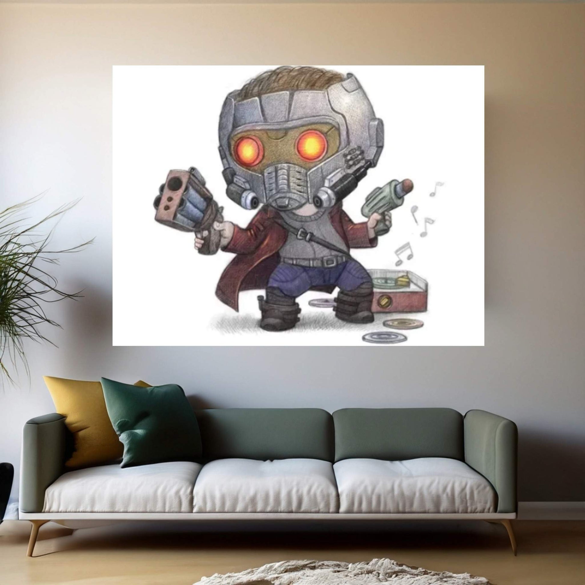 StarLord II Canvas Wall Art - Y Canvas